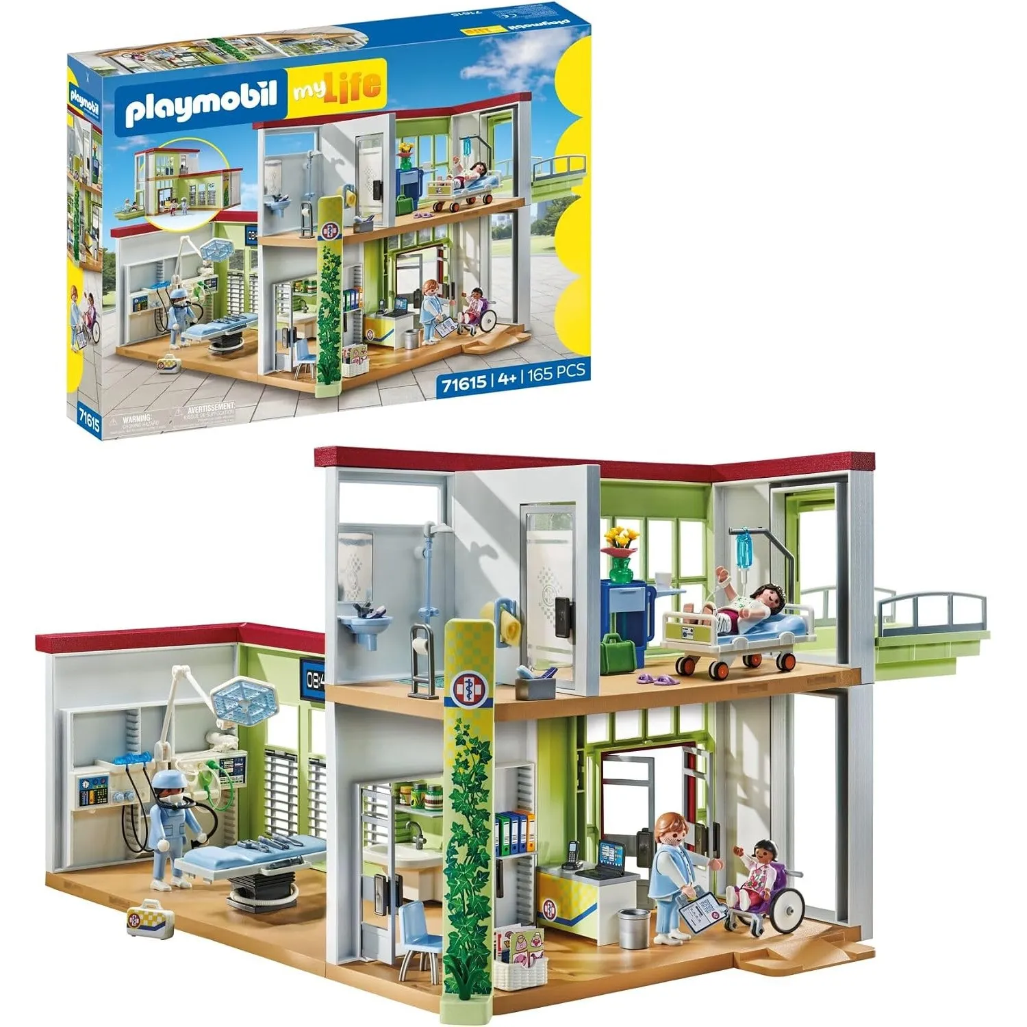 PLAYMOBIL | My Life | Modernes Krankenhaus | Mit Vier Figuren, medizinischen Geräten und Accessoires | Zu über 80 % aus…