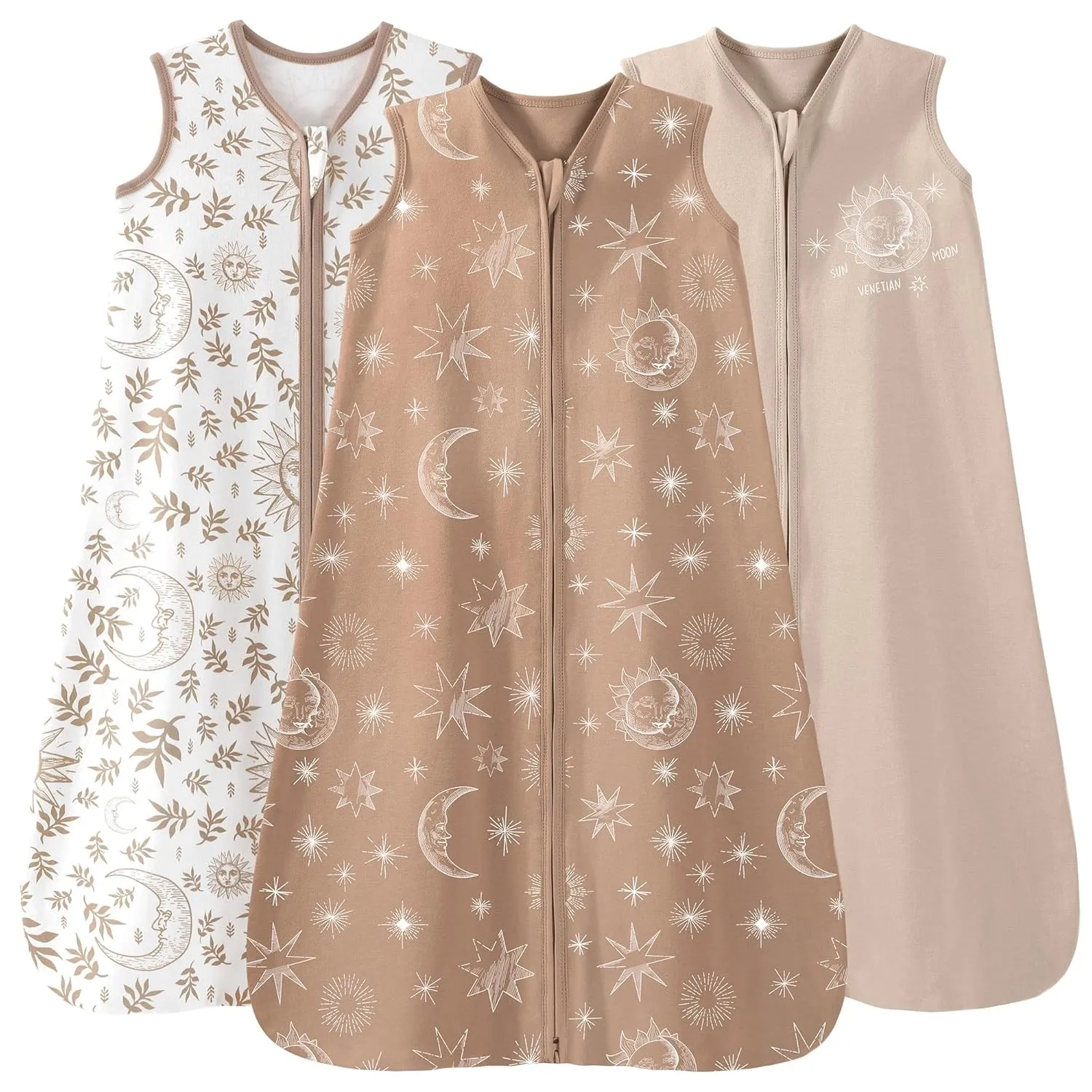 Unnivoll 3er Pack Schlafsack Baby Sommer 0.5 Tog 100% Baumwolle Sommerschlafsack Babyschlafsack 18-24 monate 90 cm für …