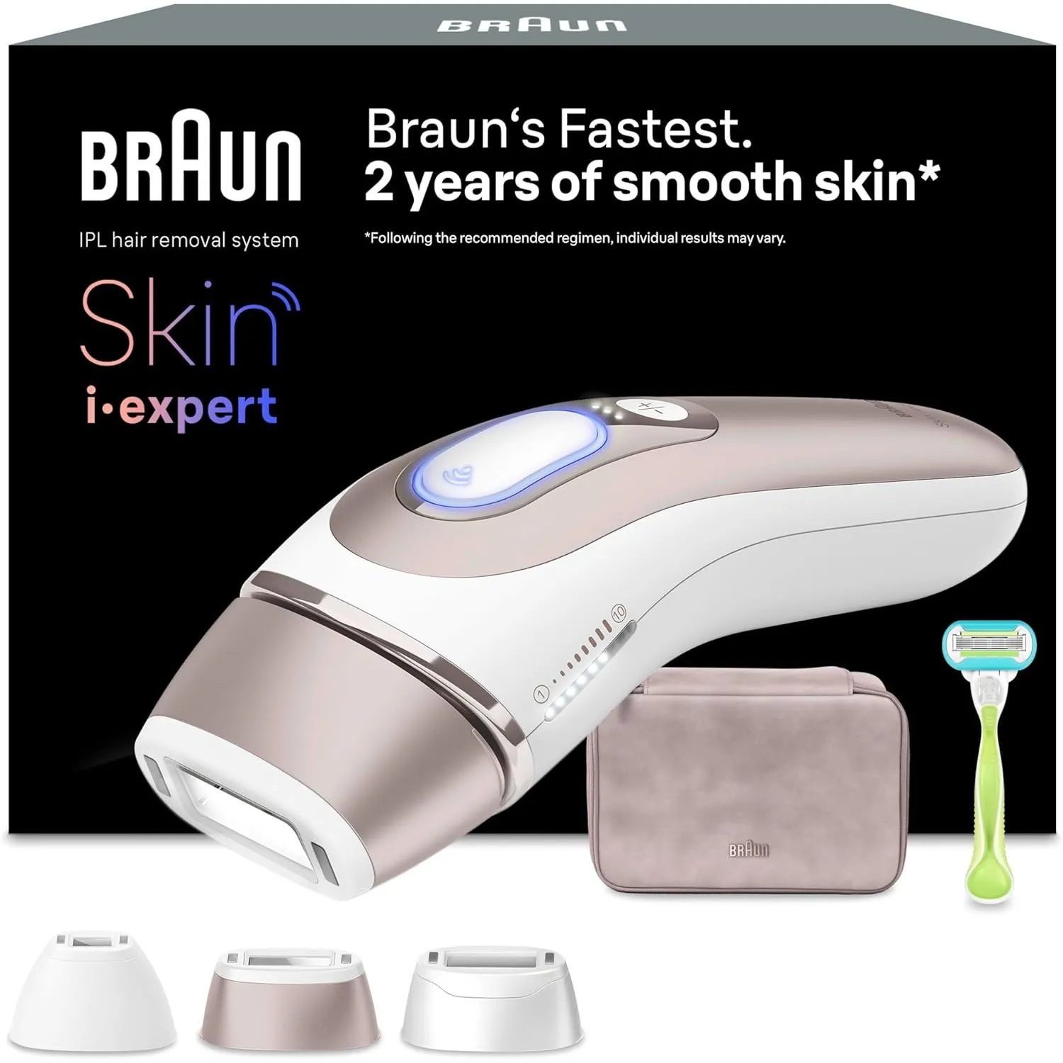 Braun Smart IPL Geräte Haarentfernung Skin i·expert 7, PL7253, Rosegold | Alternative Laser Haarentfernung für Zuhause,…