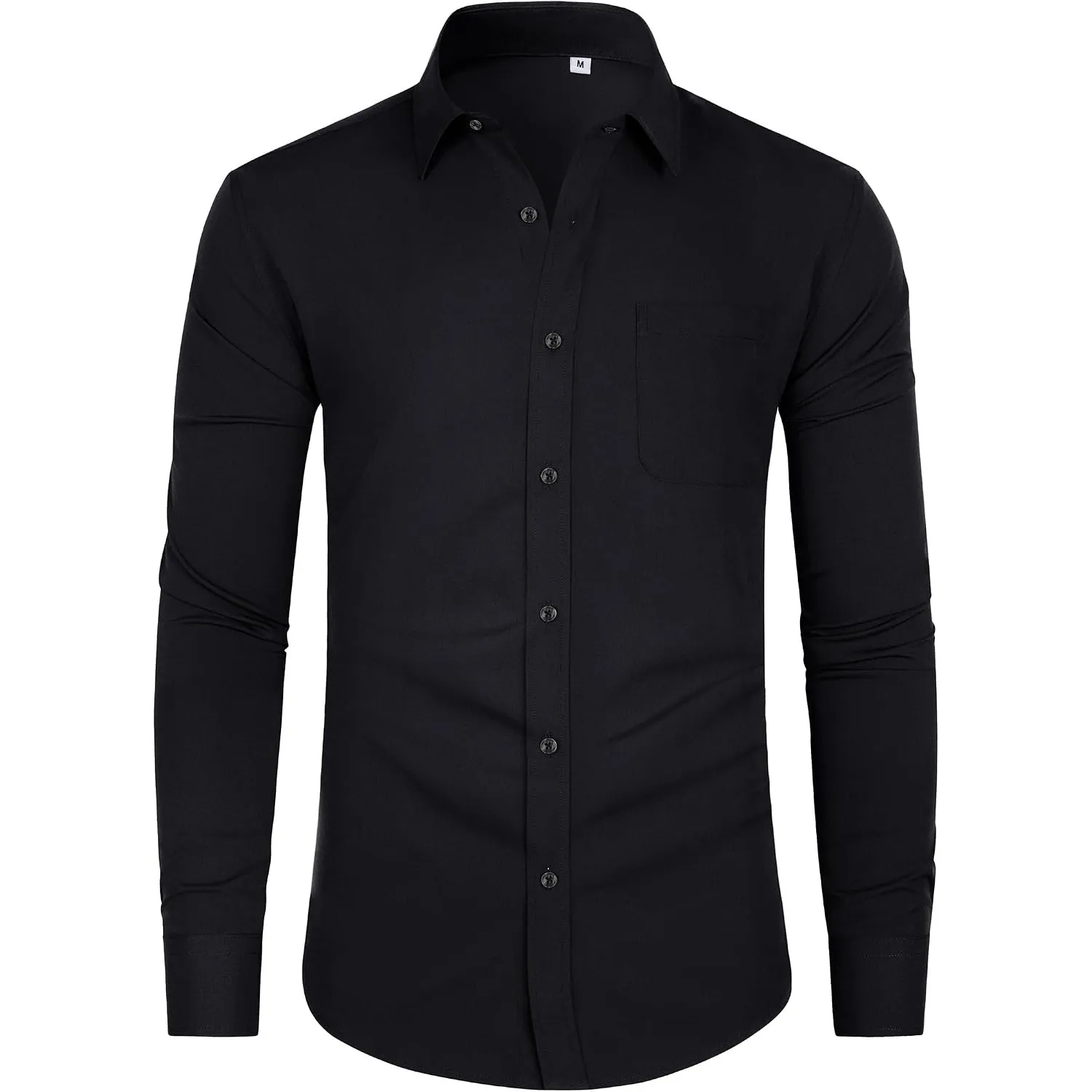 J.VER Hemd Herren Regular Fit Businesshemden Stretch Langarm mit Tasche