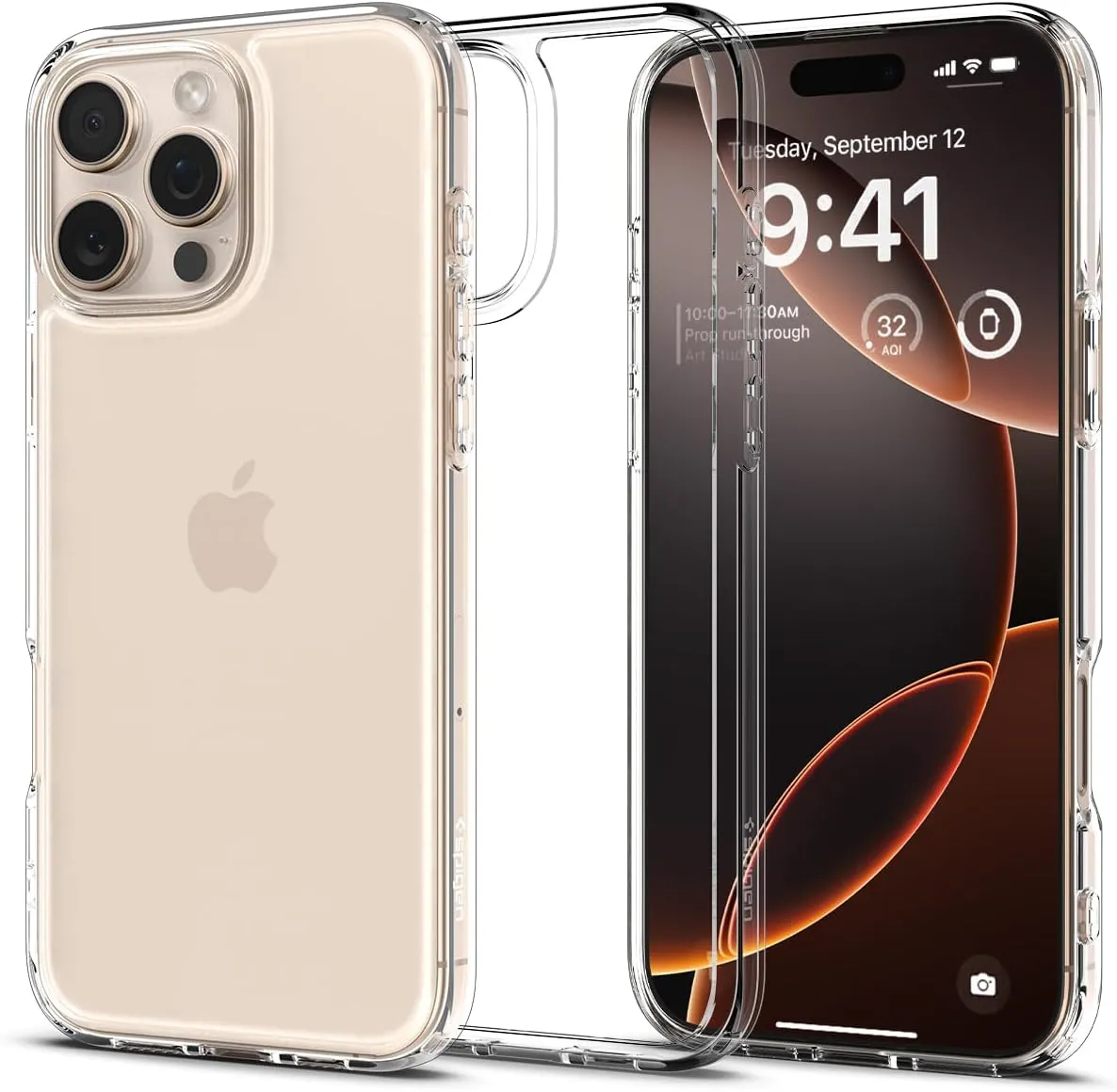 Spigen For iPhone 16 Pro Case [Anti-Yellowing] Ultra Hybrid Case Mobile Phone Case Protective Cover Transparent Thin Sl…