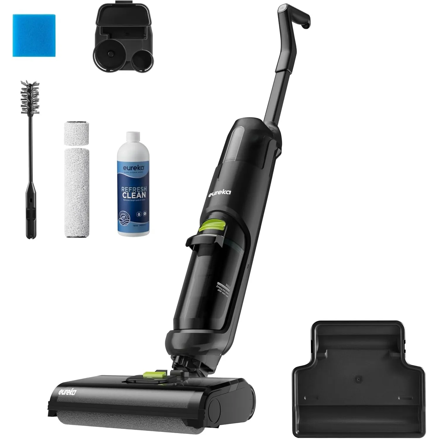 EUREKA NEW400 Nass-Trockensauger Kabelloser,Smart Nass-Trocken-Staubsauge mit Dual-Tank-Design,Selbstreinigung Bodenrei…