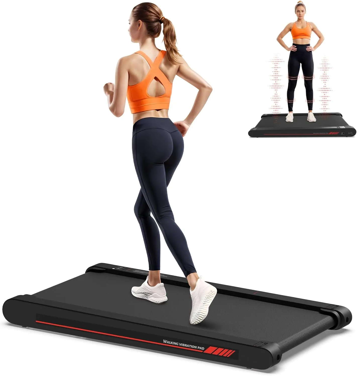Sperax 3 in 1 Walking Vibration Pad für Laufband für Zuhause mit App 0.3-6km/h den Heim, und Walking Vibration Pad Büro…