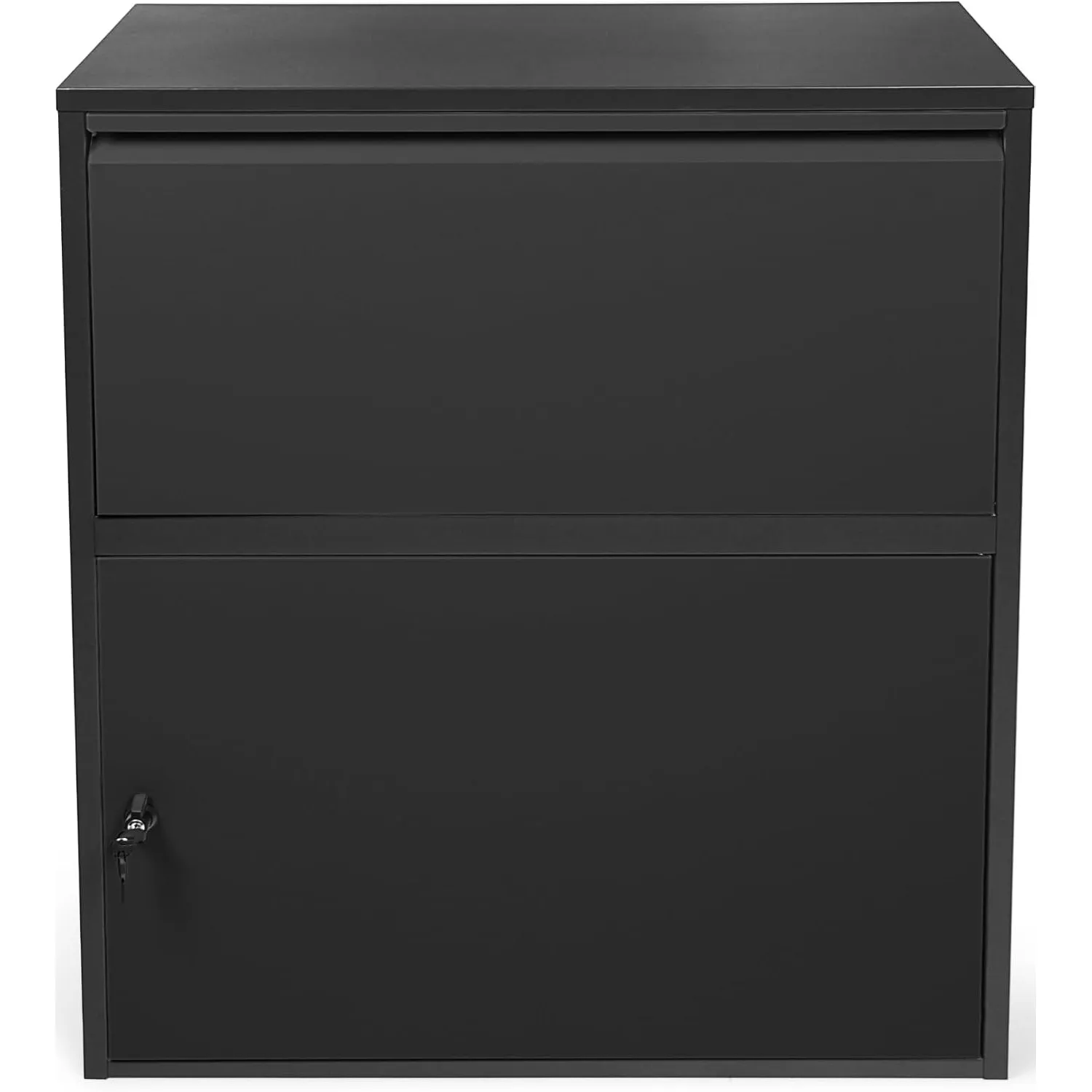 Ondis24 Korona Paketbox Postbox für Pakete, Päckchen, Warensendungen und Briefe mit Paketsafe (Schwarz, XXL 103 cm x 73…