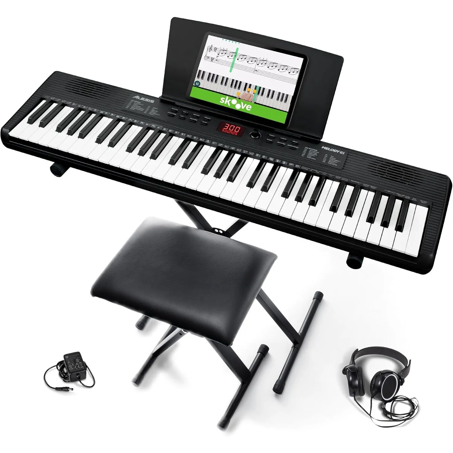 Alesis Melody 61 MK4 61-Tasten Keyboard Piano Bundle