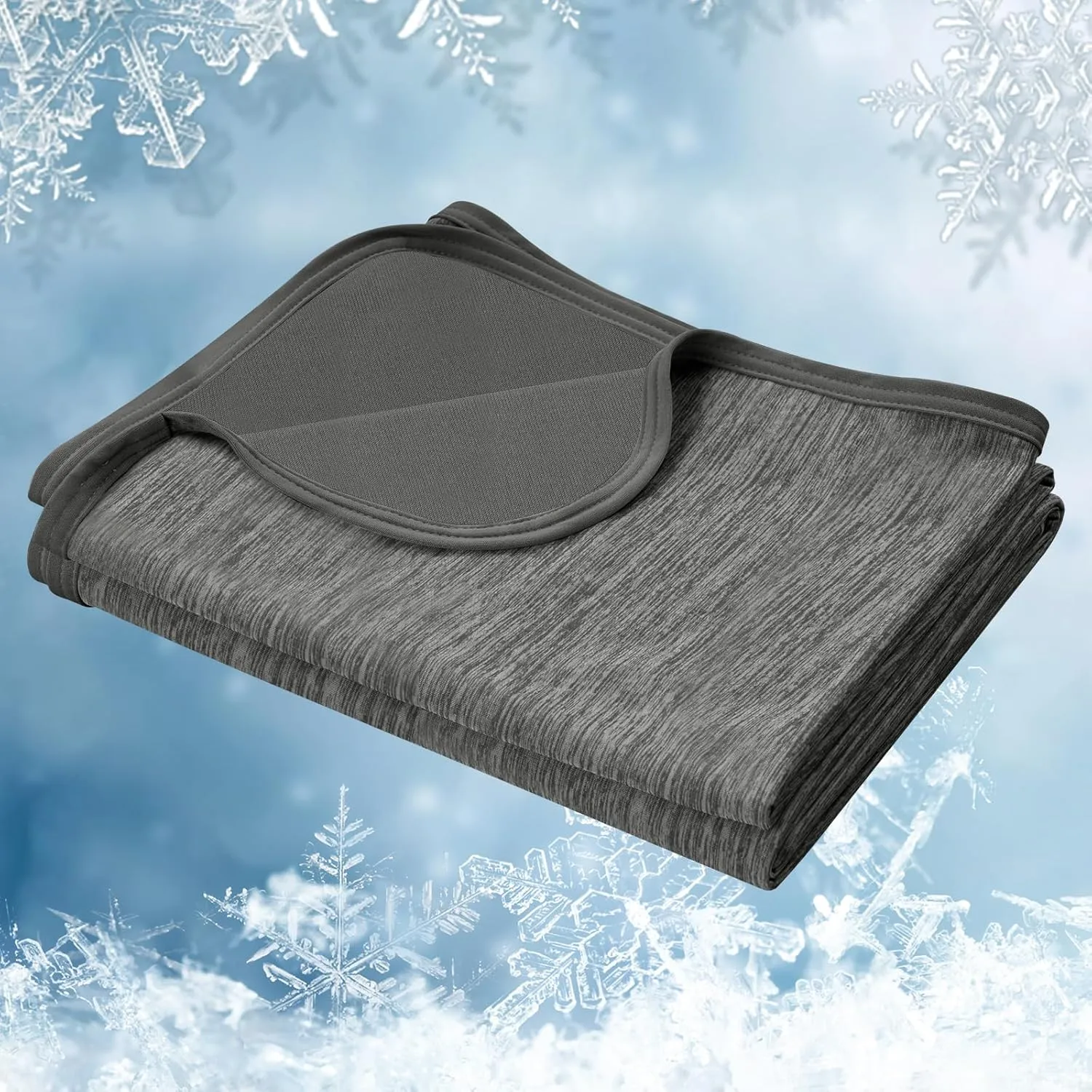 WOLTU Cooling Blanket 2 in 1, Summer Blanket Arc-Chill, Q-Max > 0.45, Double-Sided Blanket for Summer, Self-Cooling, Br…