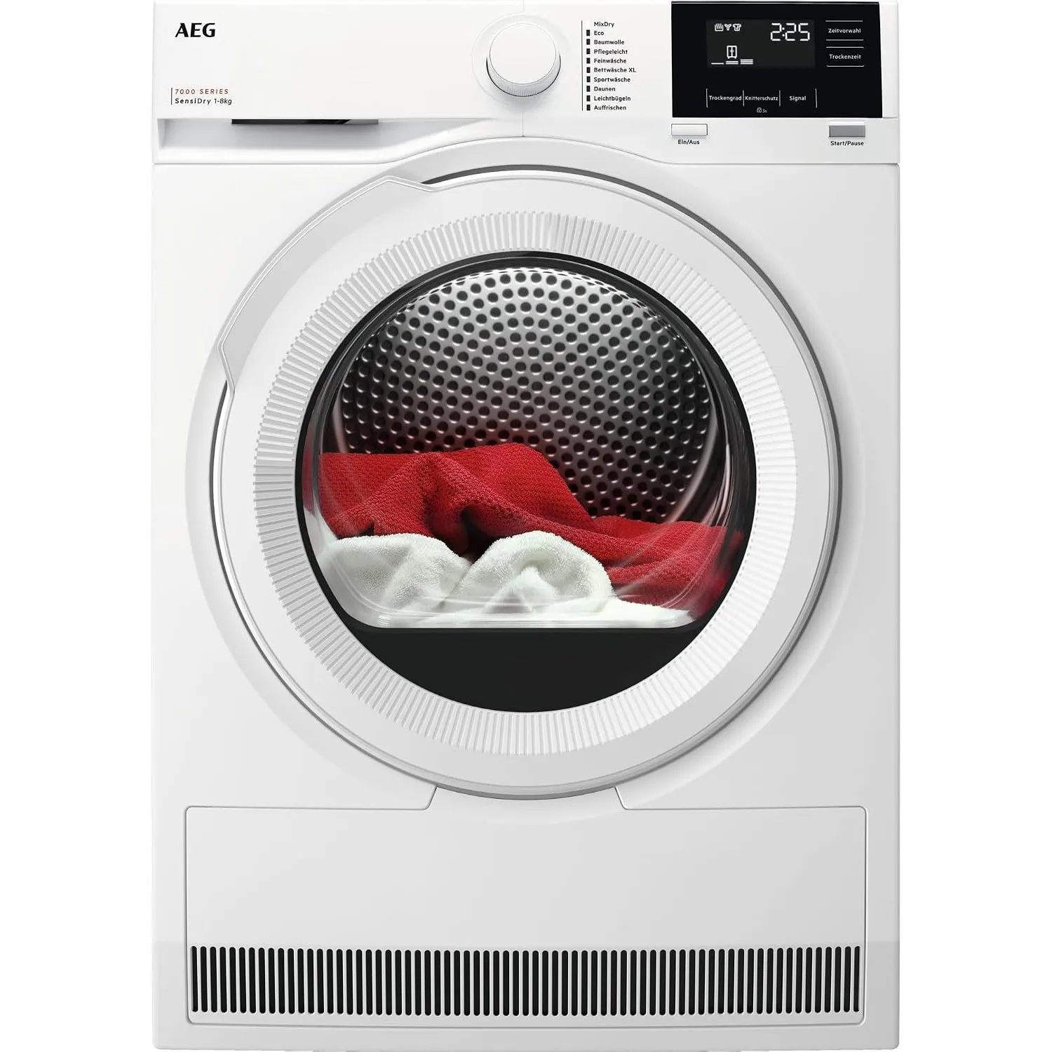 AEG Wärmepumpentrockner 8 kg, Serie 7000: SensiDry schonendes & energiesparendes Trockenverfahren, neue Energiekl. C, M…
