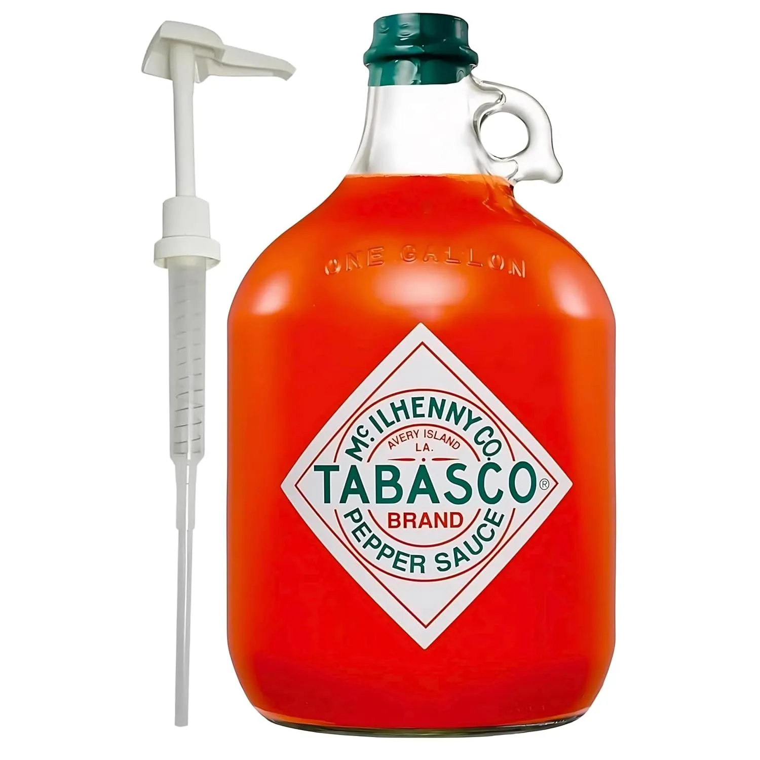 TABASCO® Original Red Pepper (3,8 L, 1 Gallon + Pompe) – Ideal für Liebhaber des authentischen TABASCO-Geschmacks – Per…
