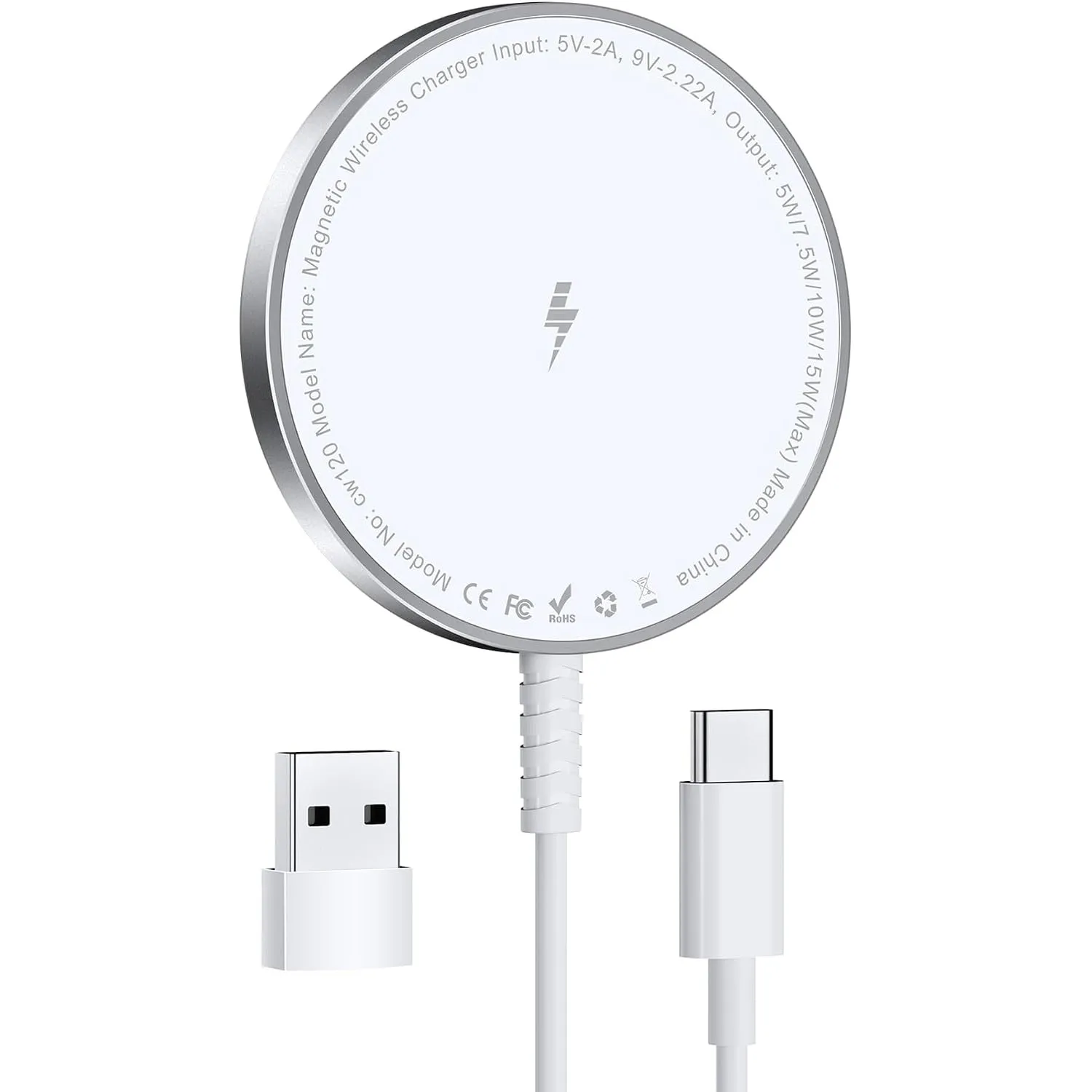 Mag-Safe Ladegerät für iPhone Ladestation: Starker Magnet Wireless Charger