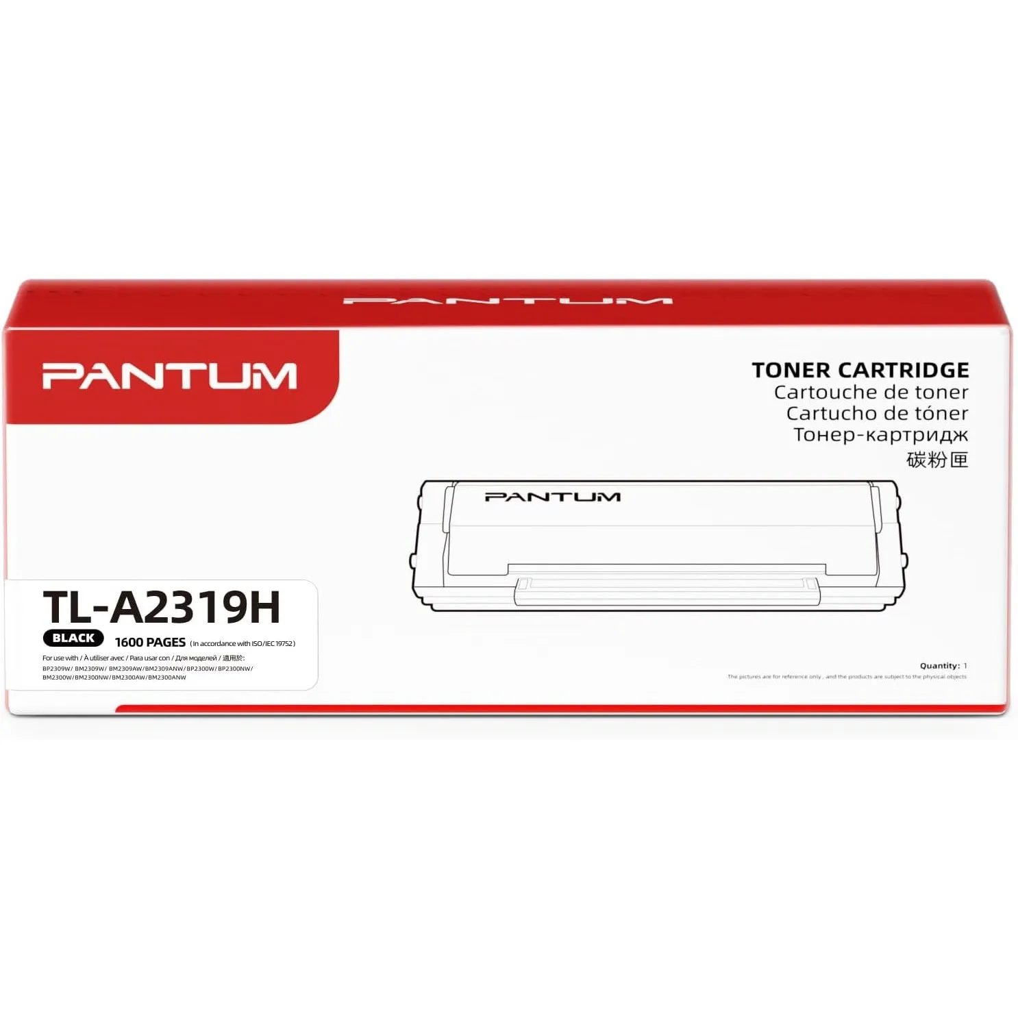 PANTUM TL-A2319H Original Tonerkartusche für BP2309W BM2309W BM2309AW BP2300W BM2300W BM2300AW, 1600 Seiten