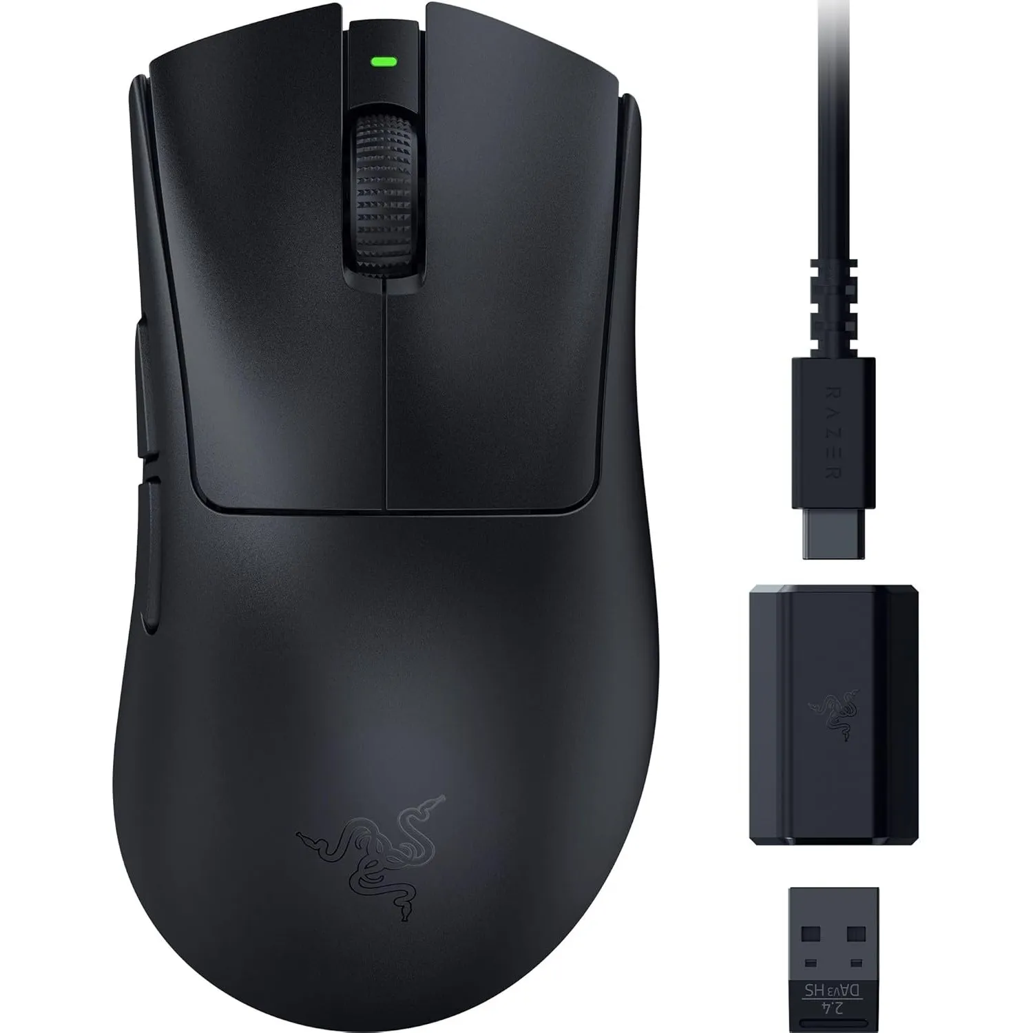 Razer DeathAdder V3 HyperSpeed - Ultra leichte kabellose ergonomische E-Sport Gaming-Maus mit 26K DPI (55g leicht, Soft…