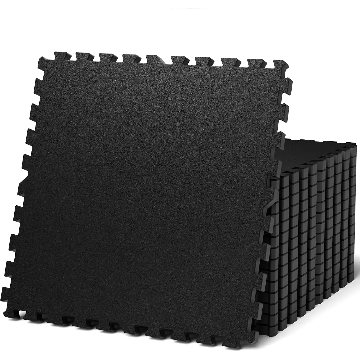 AIRHOP 12 Matten 60x60x2cm Extra Dicke Robuste Gummierte, rutschfeste Puzzlematte, Geeignet Für Fitnessstudio Und Heimf…