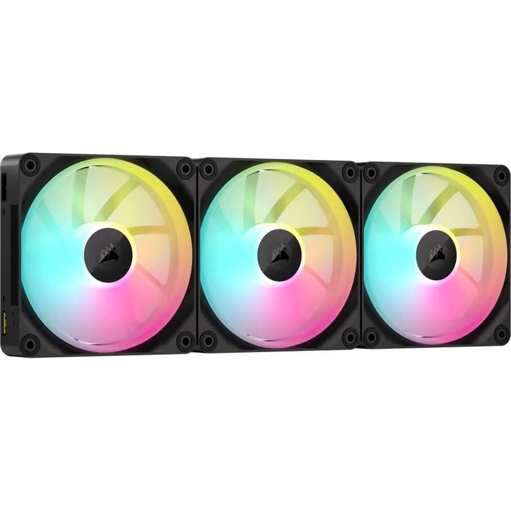 CORSAIR iCUE LINK LX120 RGB 120mm PWM-Lüfter Dreierpack – Dual Light Loops – Inklusive iCUE LINK System Hub – CORSAIR A…
