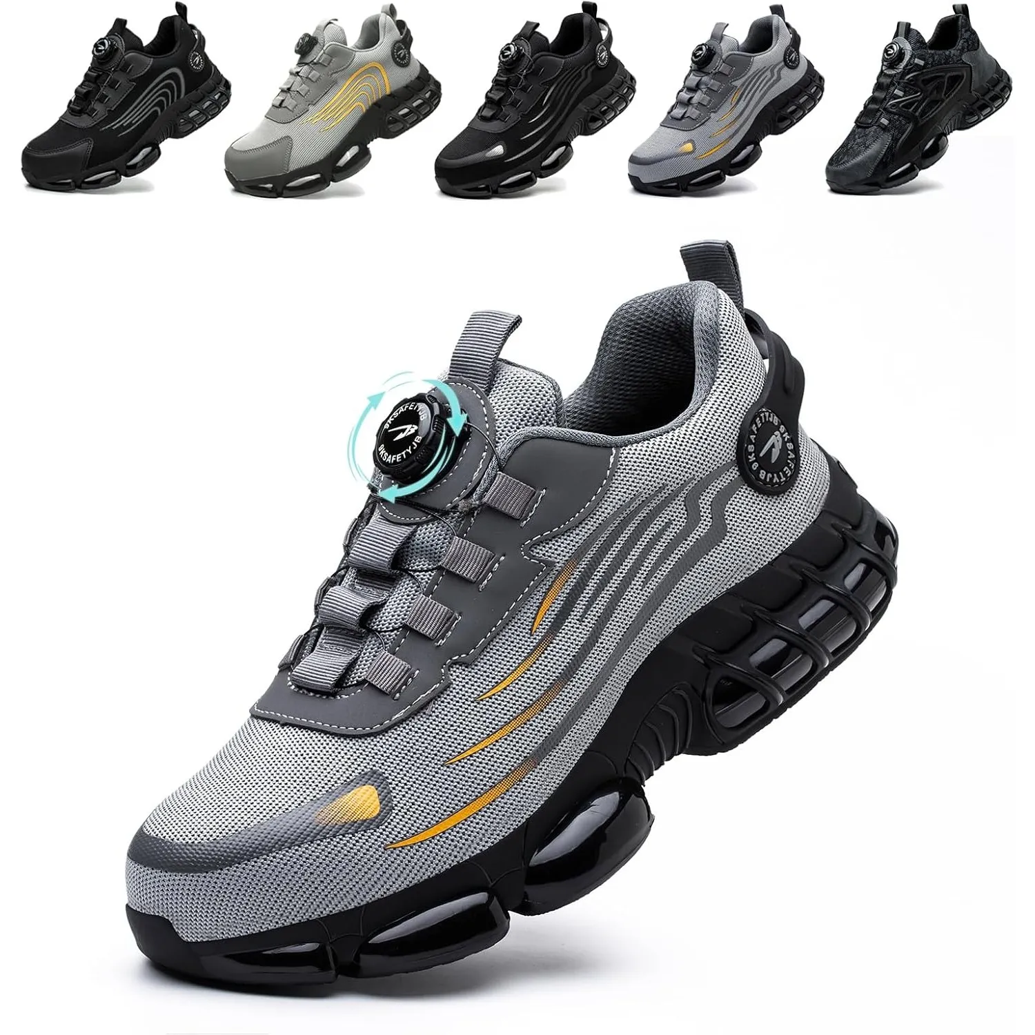 Arbeitsschuhe Herren Damen Sicherheitsschuhe Stahlkappenschuhe Sportlich Atmungsaktiv rutschfeste Safety Shoes 36-46 EU