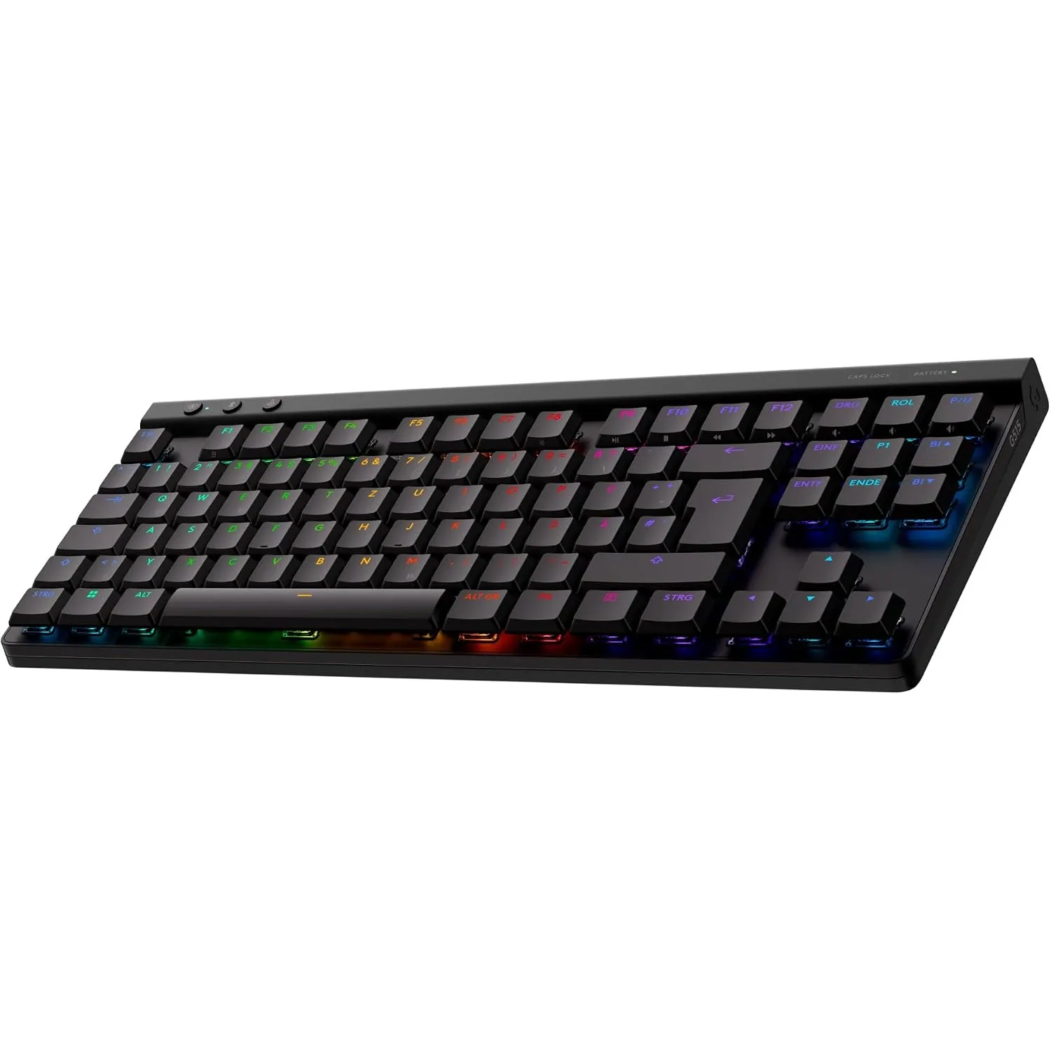 Logitech G G515 LIGHTSPEED TKL kabellose flache Gaming-Tastatur (Schwarz)