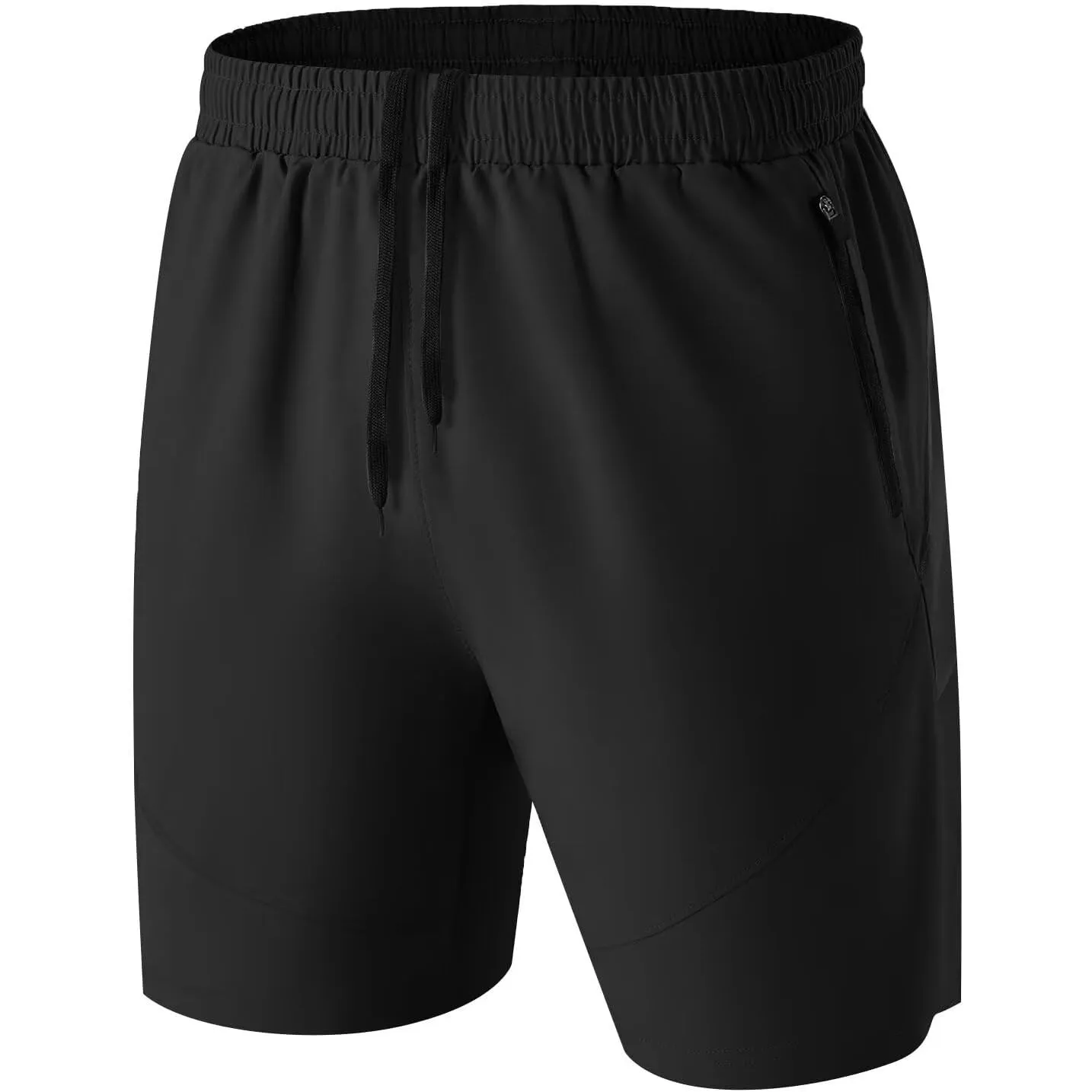 HMIYA Herren-Sport-Shorts, schnelltrocknend, mit Reißverschlusstaschen für Workout, Laufen, Training