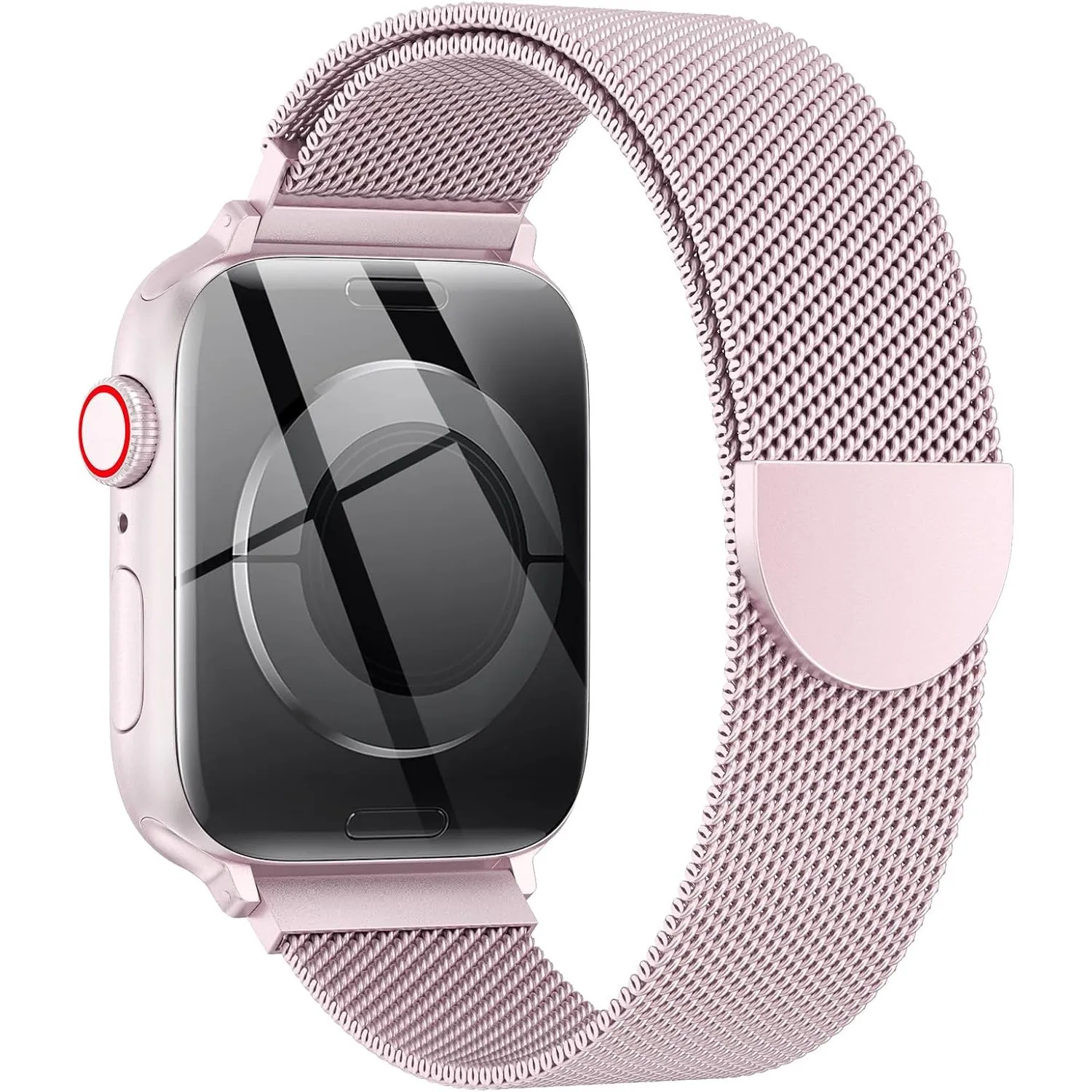 OULUOQI Ersatzarmband Kompatibel mit Apple Watch Armband 40mm 42mm 41mm 38mm 46mm 45mm 44mm Damen Herren, Einstellbar E…