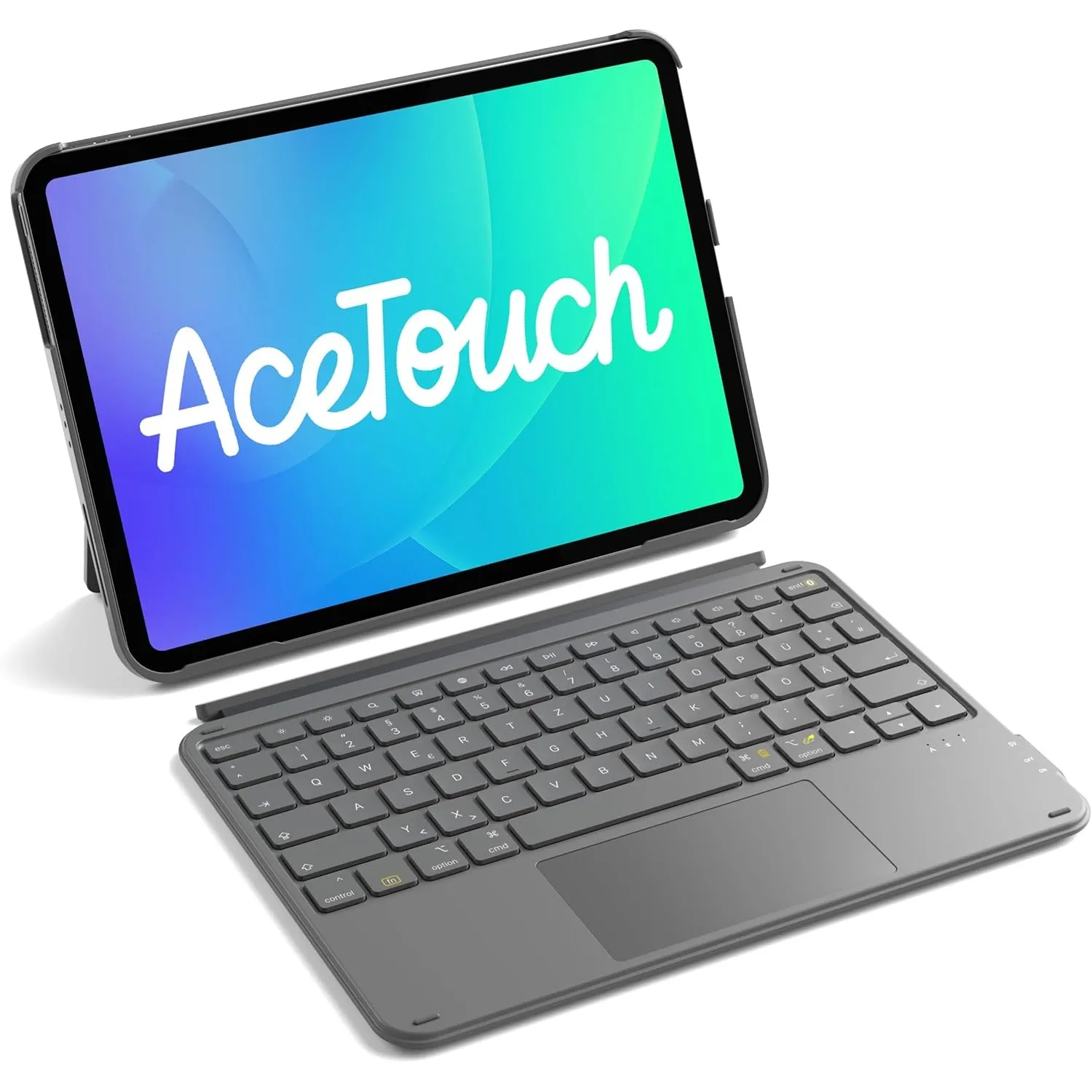 Inateck Hülle mit Tastatur für iPad 11(A16)/10. Gen, Ultraleicht 450g
