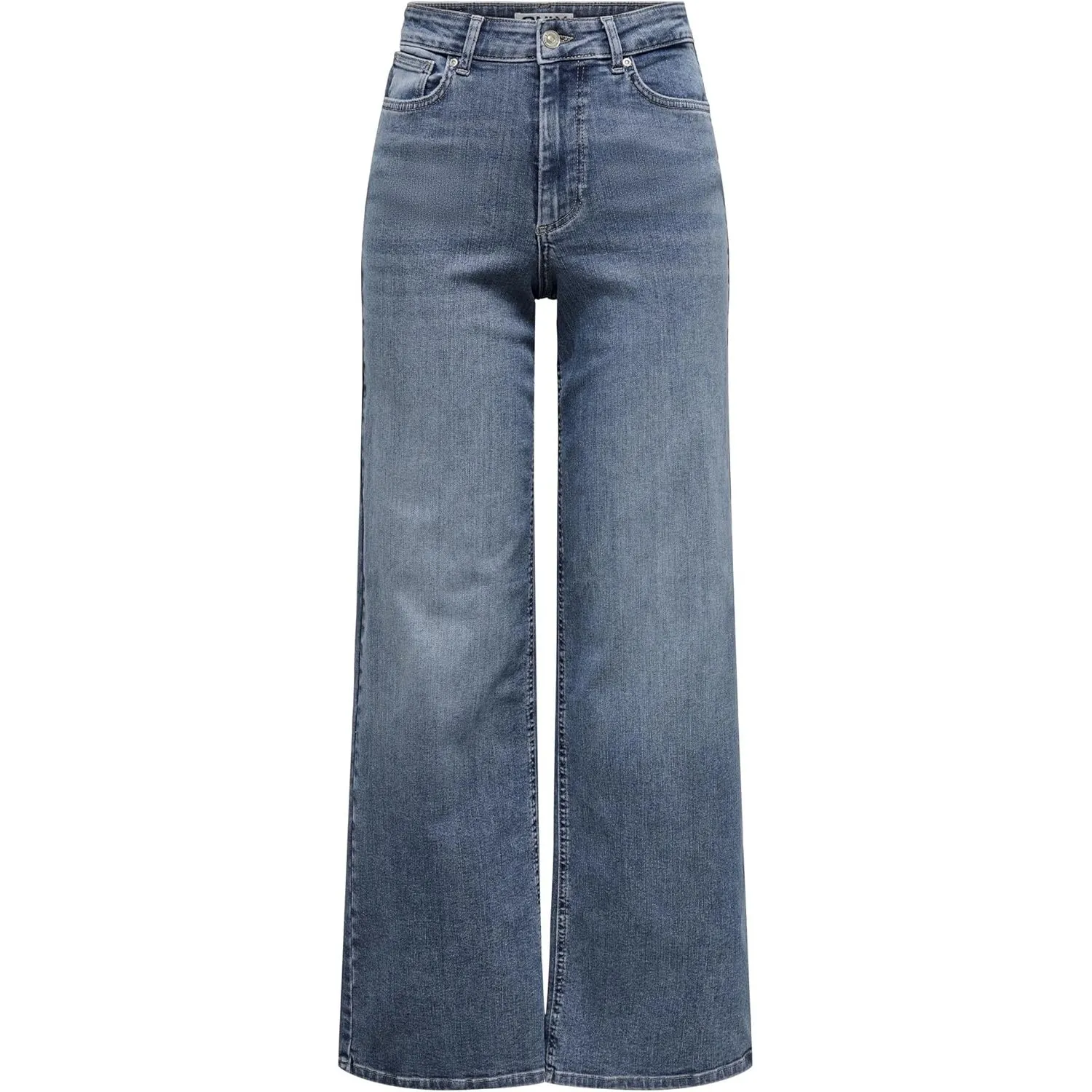 ONLY Female Jeans mit weitem Bein ONLMADISON Hohe Taille Weiter Beinschnitt Jeans