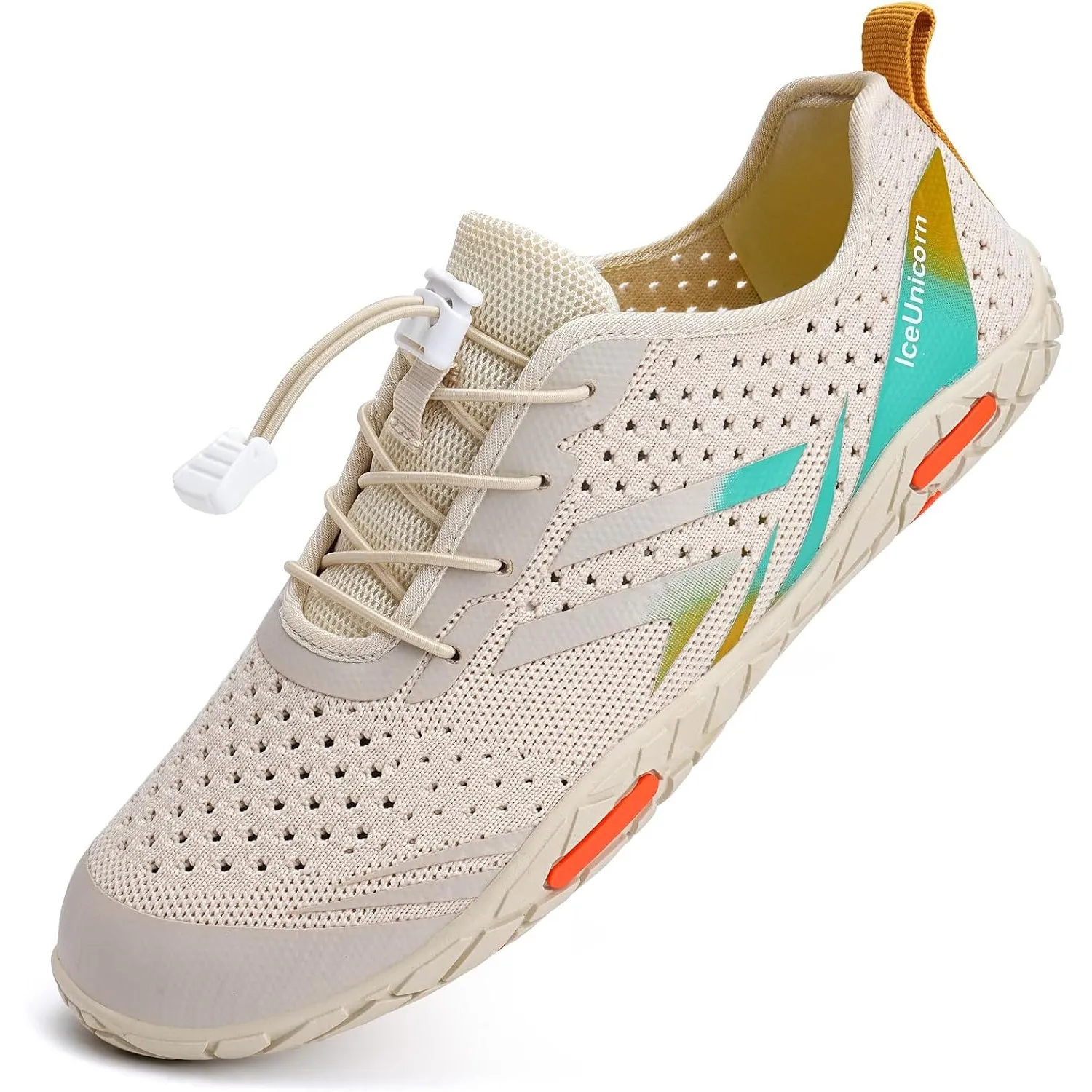 IceUnicorn Strandschuhe Badeschuhe Damen Herren Schwimmschuhe Aquaschuhe Sommer Schnell Trocknend Surfschuhe