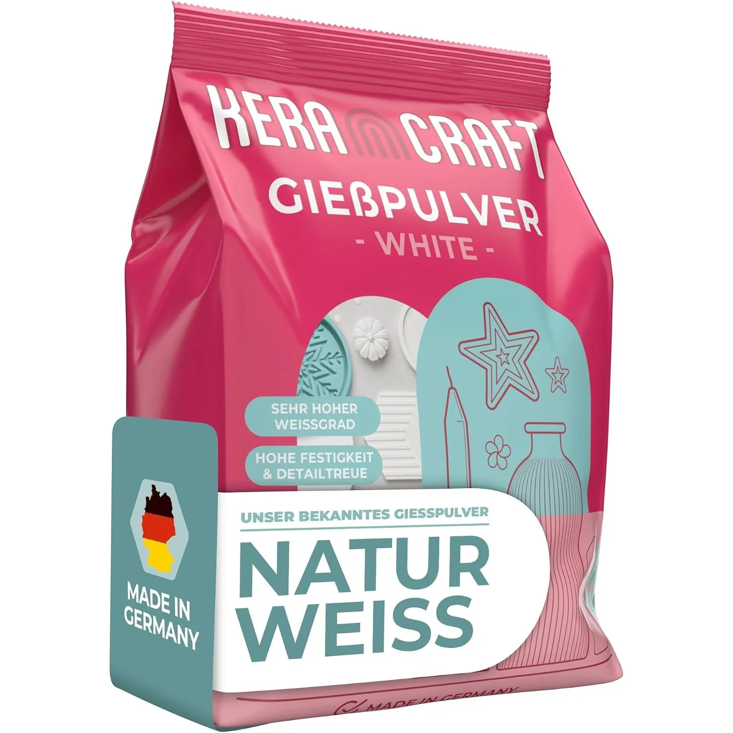Keracraft Gießpulver naturweiß 4,5kg
