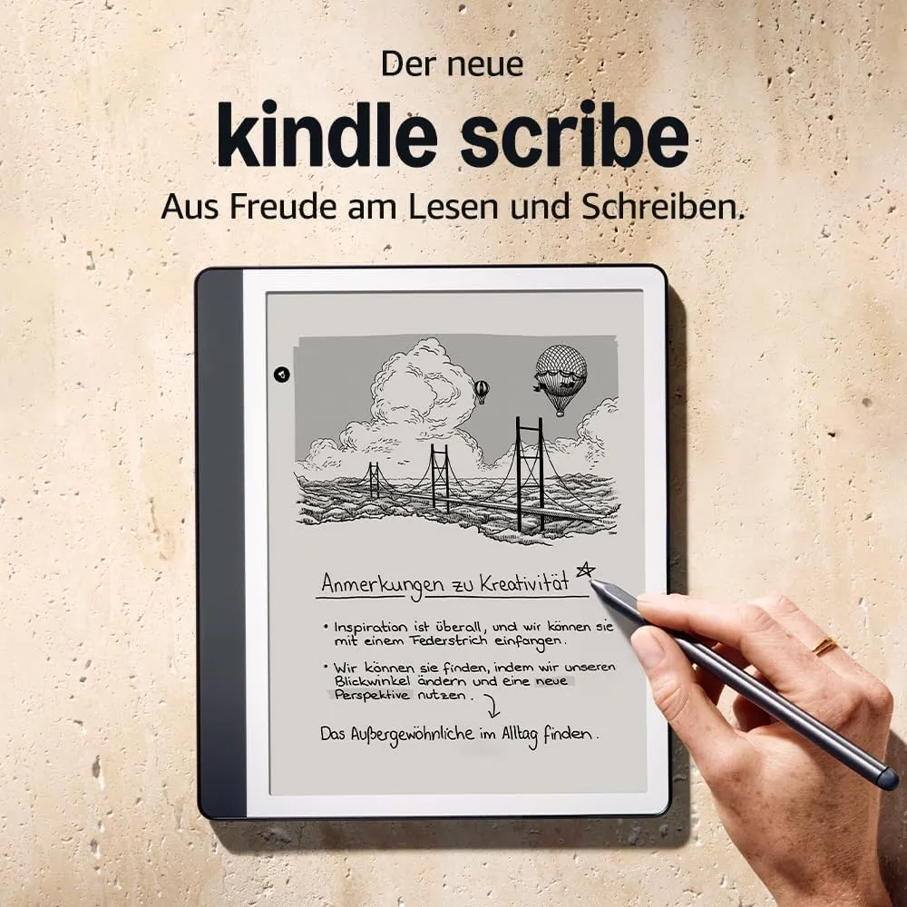 Zertifiziert und generalüberholt Amazon Kindle Scribe (64 GB) – Neuartiges Display mit gleichmäßigem Rahmen | Direktes …