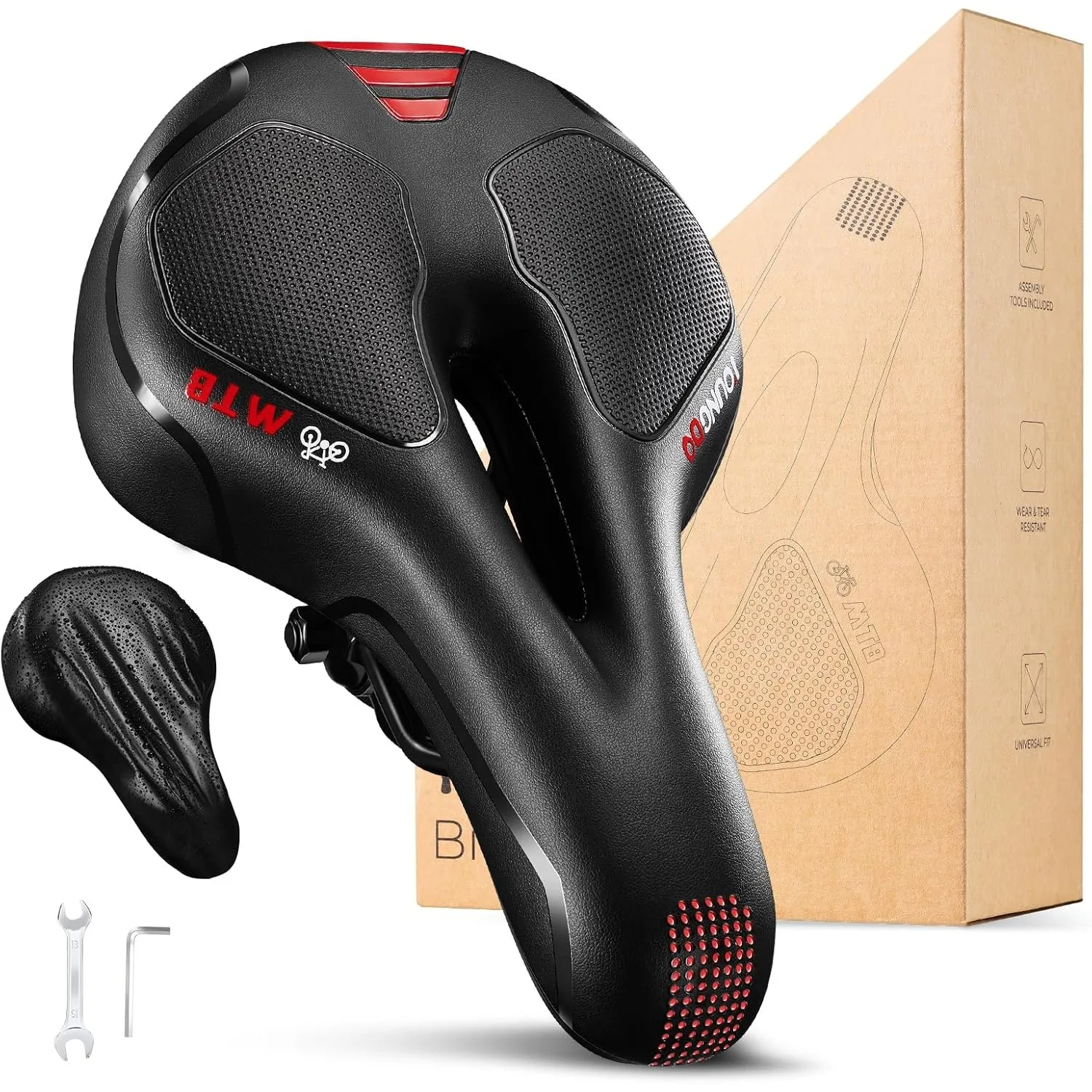 YOUNGDO Fahrradsattel, Ergonomischer Fahrrad Sattel, Fahrradsitz