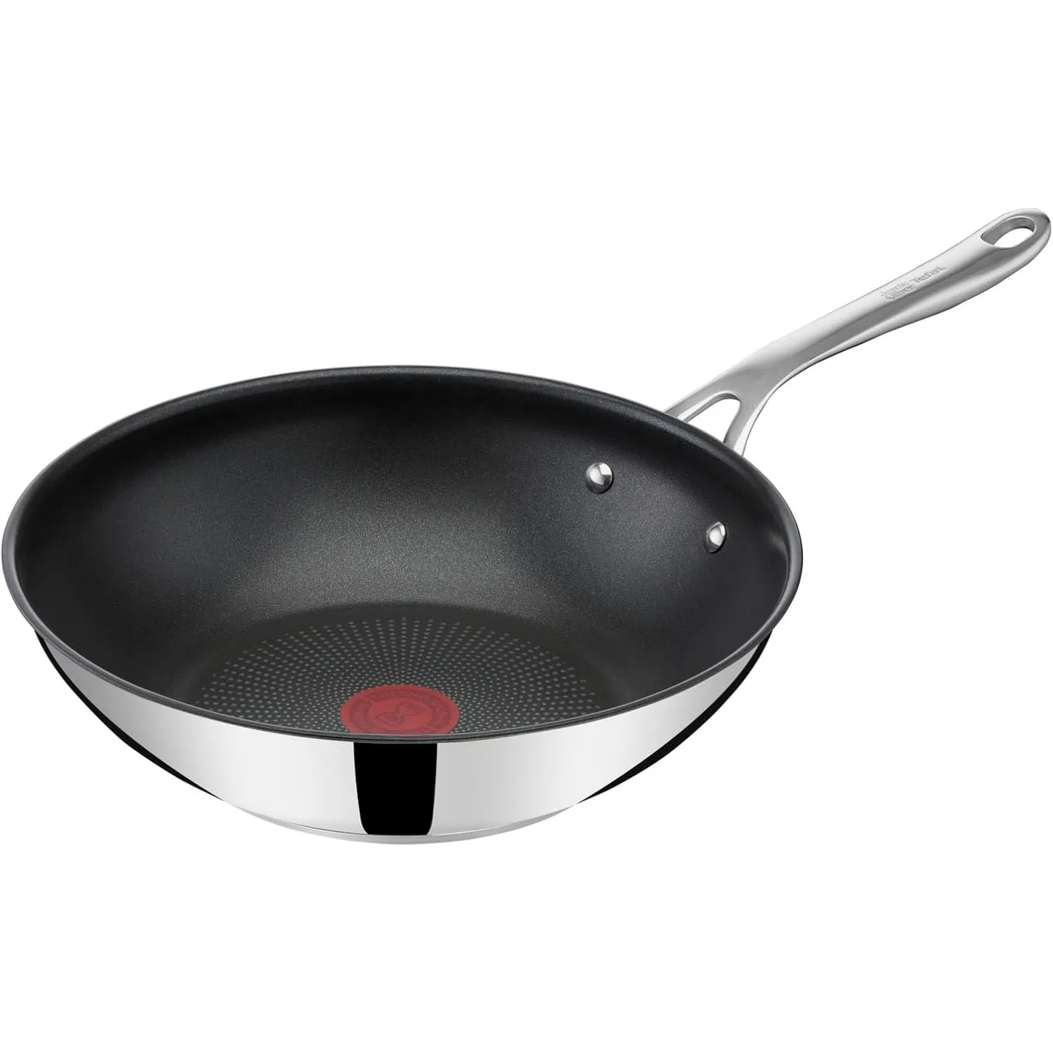 Tefal Jamie Oliver Cook's Direct On Wokpfanne, 28 cm, langlebige Antihaftversiegelung, Thermo-Signal, genieteter Griff,…