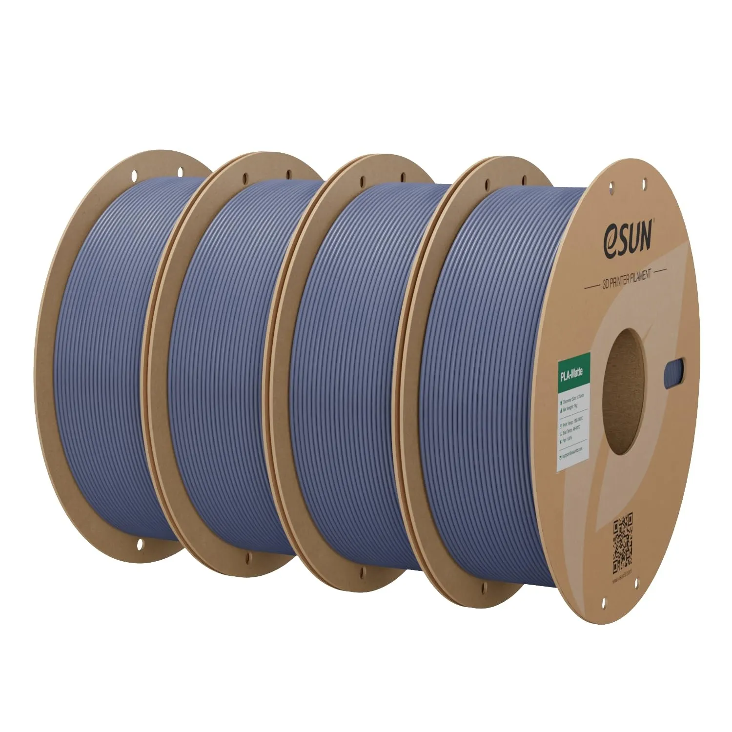 eSUN Upgraded Matte PLA Filament 1.75mm, Matte PLA 3D Drucker Filament, glanzfreie Farbe, mattierte Textur, 1KG pro Spu…