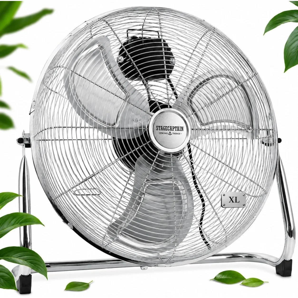 Stagecaptain FV-200 MkII 20" Bodenventilator - 20" (51 cm) große Windmaschine - 3 Gebläsestufen - 120 Watt Leistung - 1…