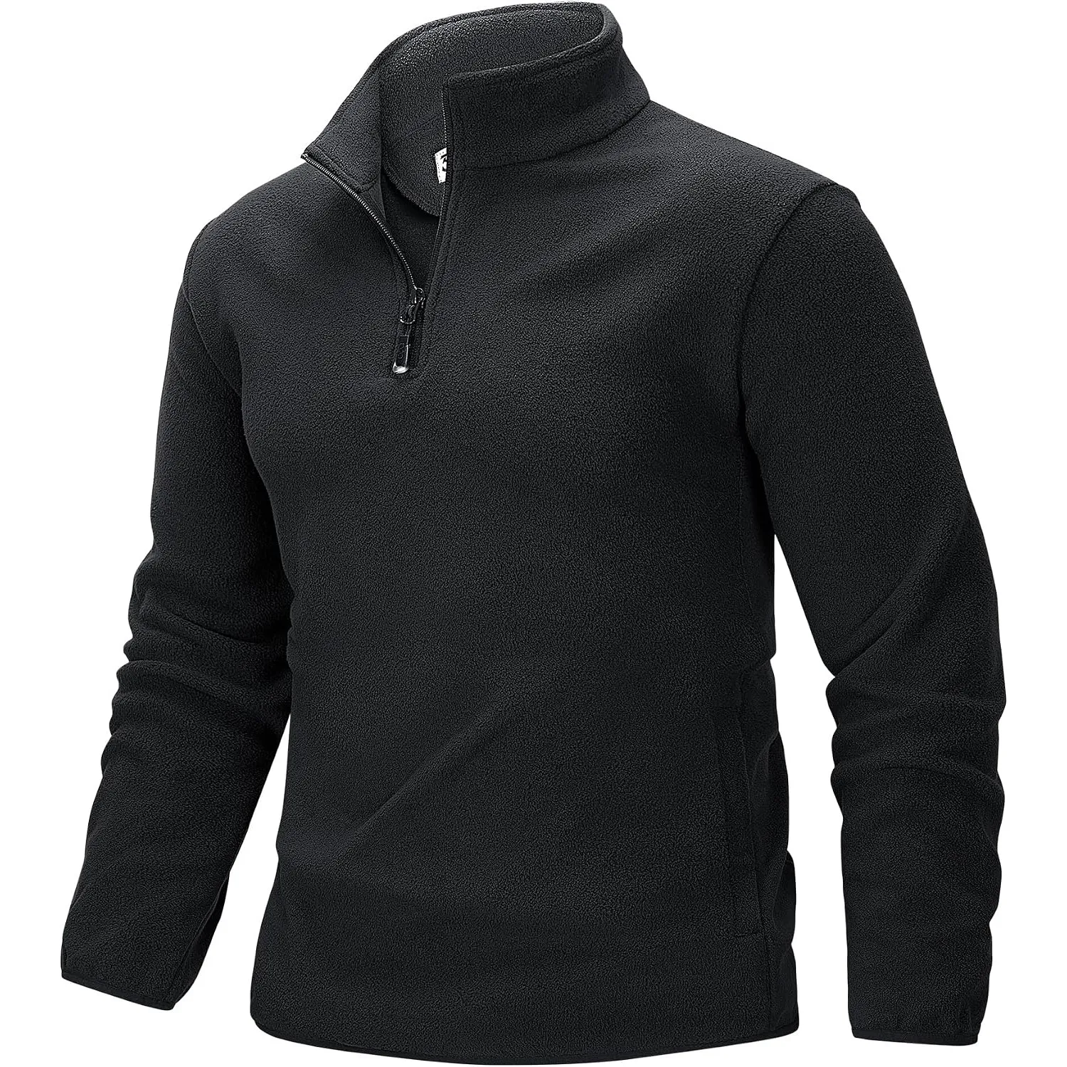 33,000ft Herren Fleecepullover Half-Zip Fleece Pullover mit 2 Taschen