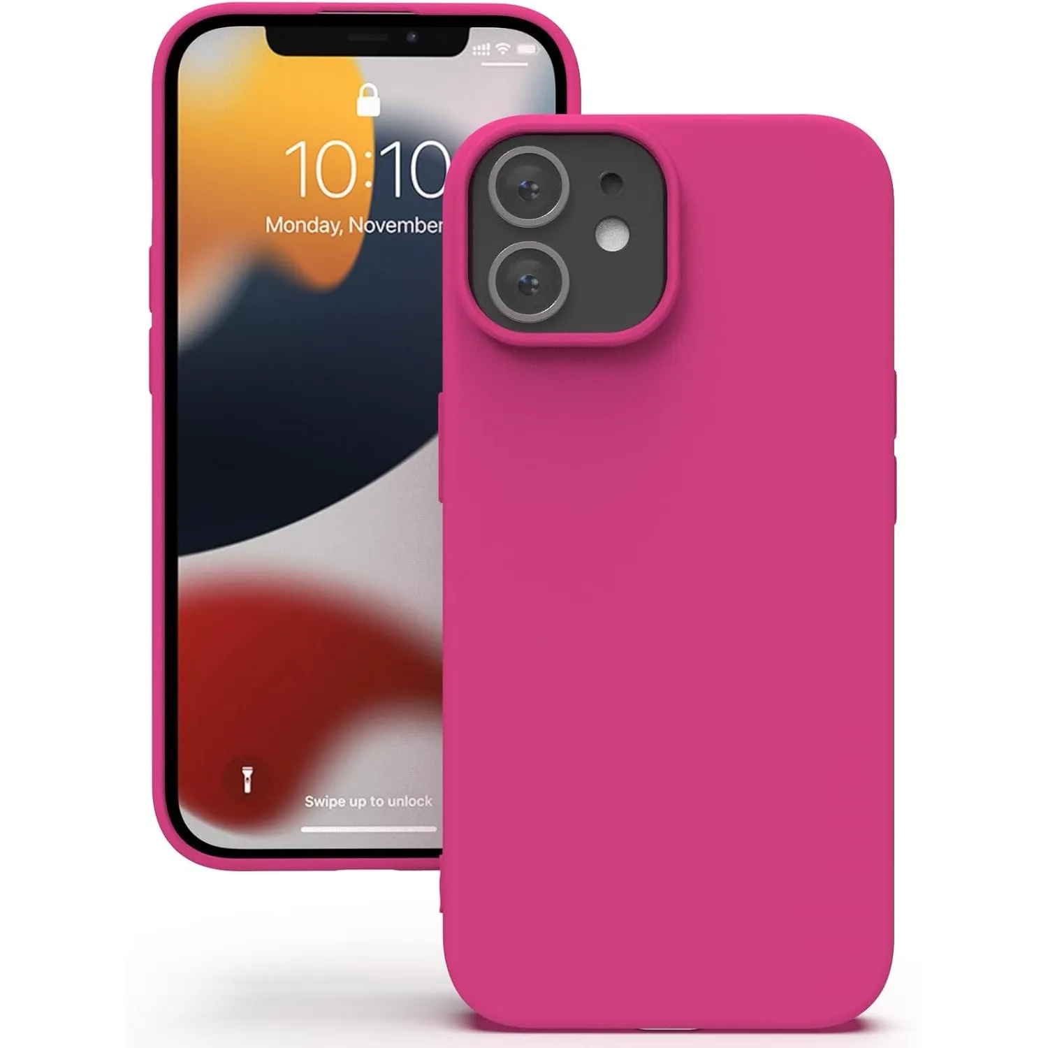 YATWIN Hülle für iPhone 12 / iPhone 12 Pro, Silikon Handyhülle mit Futter, 1mm Kamera und Displayschutz, Dünn & Leicht,…