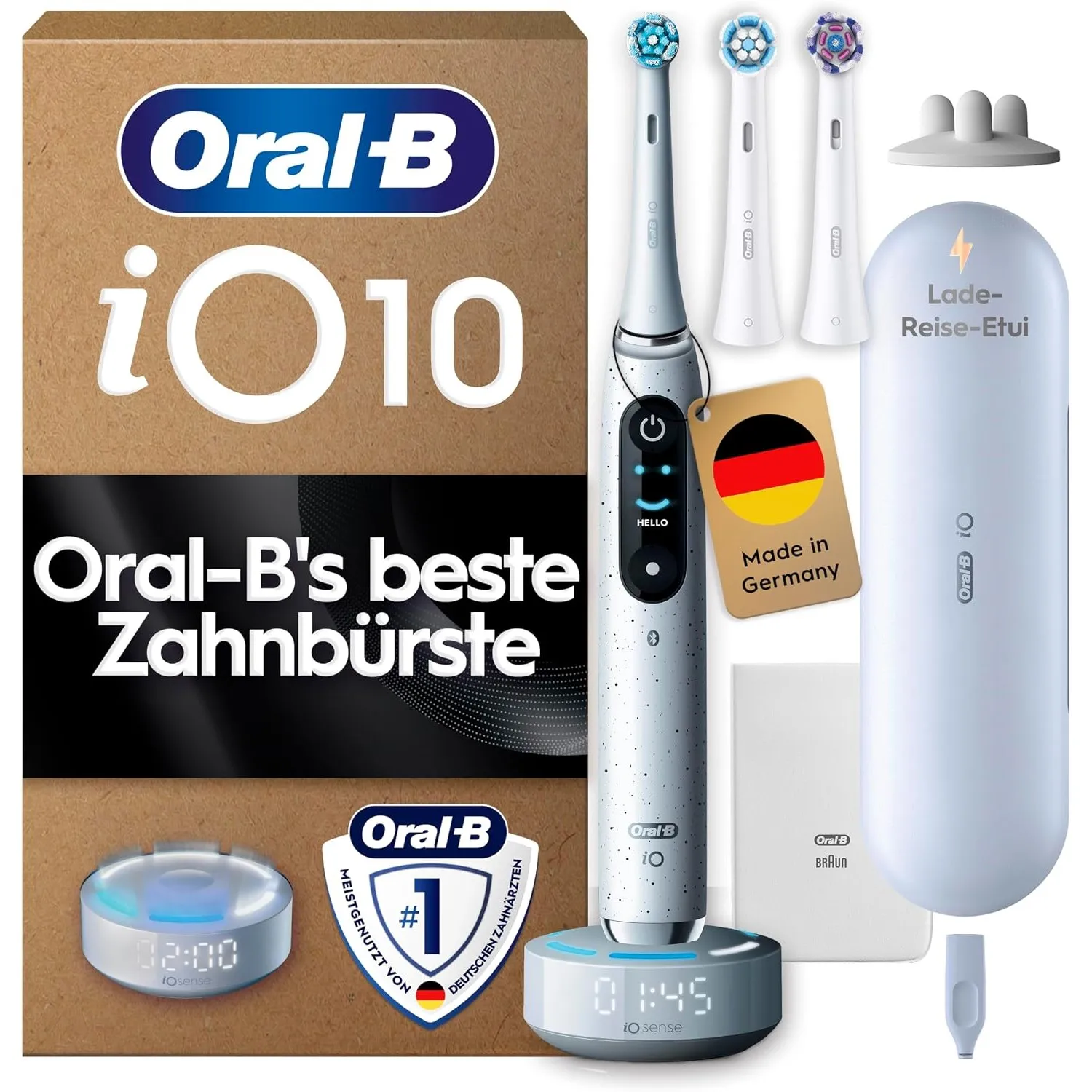 Oral-B iO Series 10 Elektrische Zahnbürste, Weiß