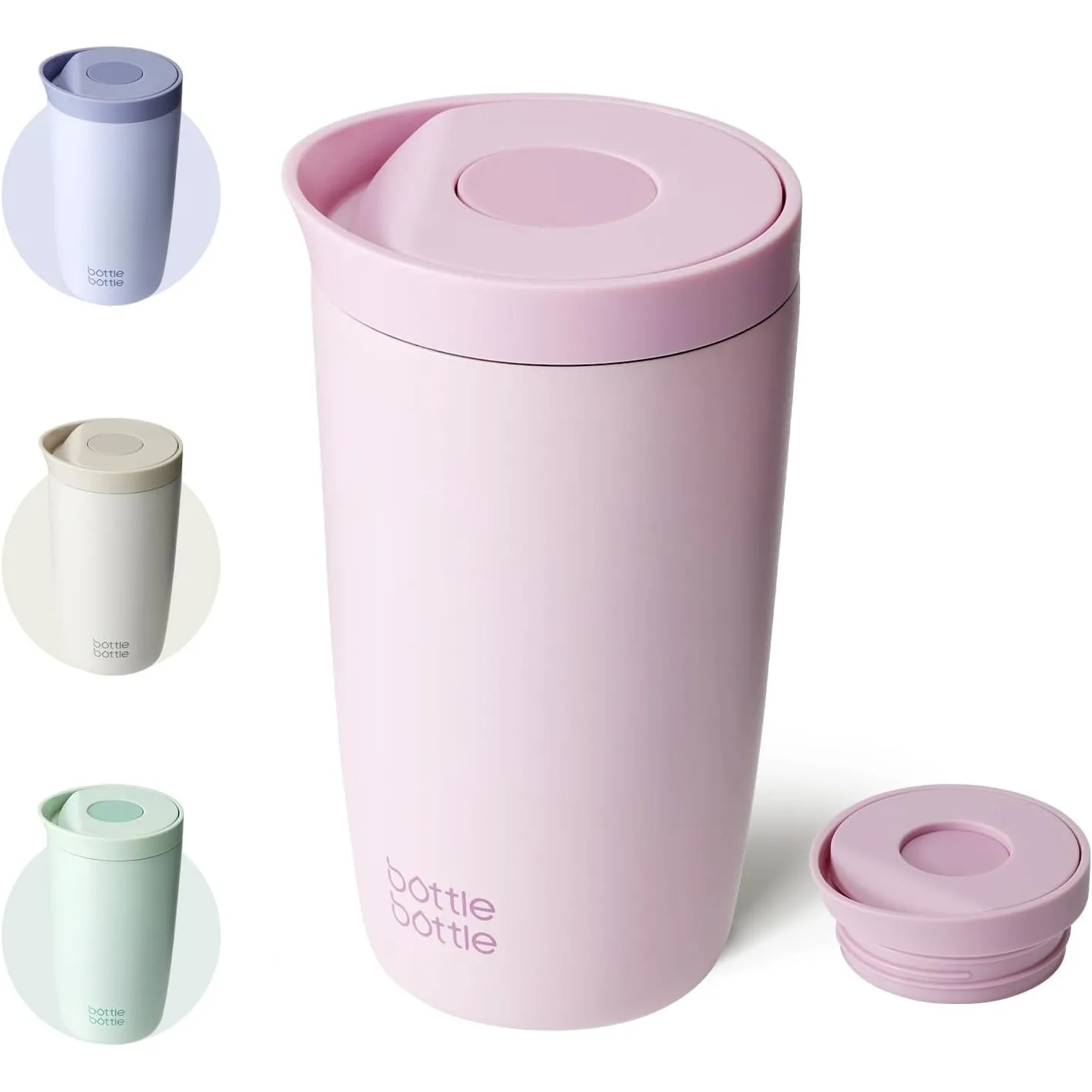 Thermobecher 350ml für Kaffee oder Tee, auslaufsicher und Easy Quick-Press-Verschluss, Isolierbecher Travel Mug Classic…