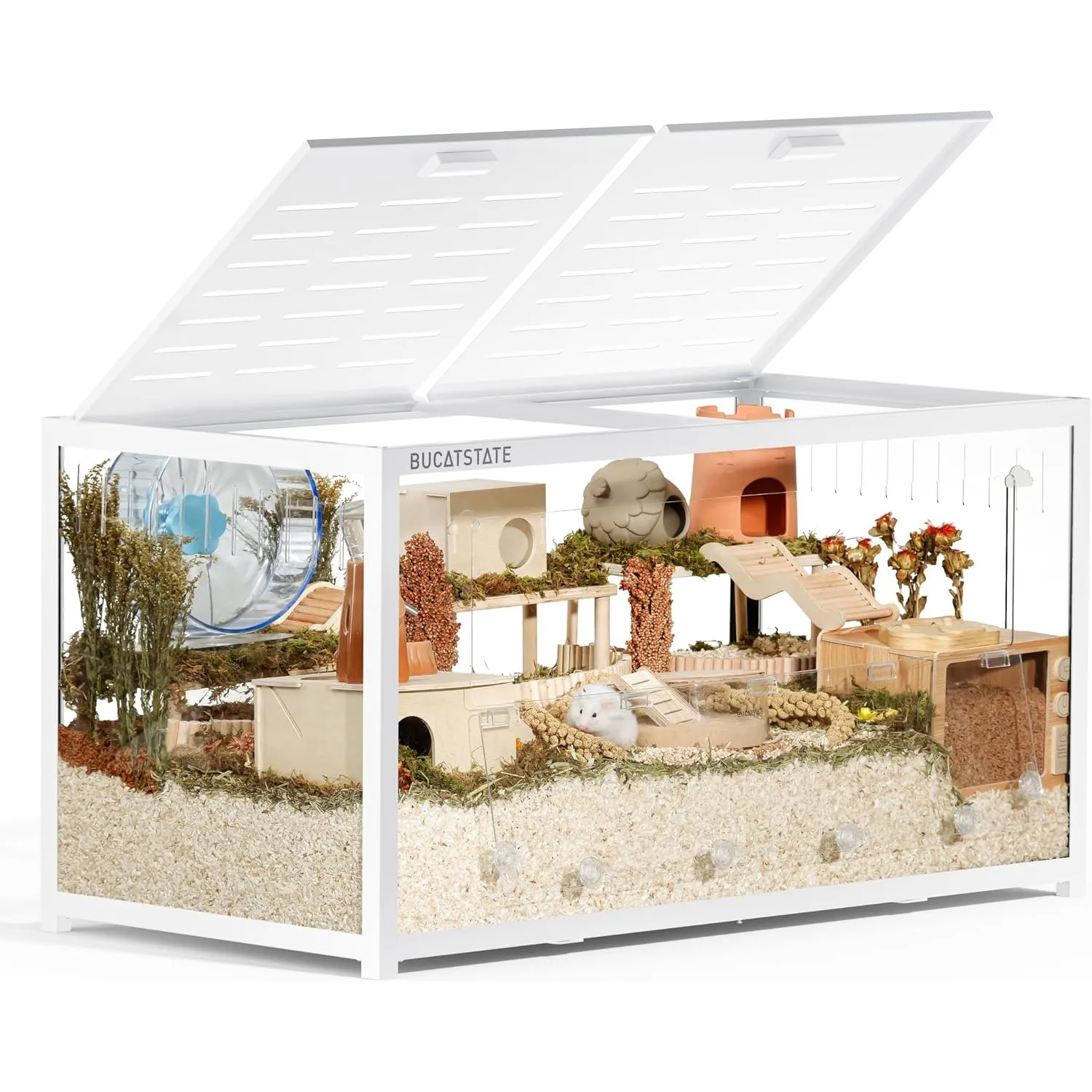 BUCATSTATE Hamsterkäfig 3,0 - Kleintierkäfig Groß 120L x 60W x 62H cm