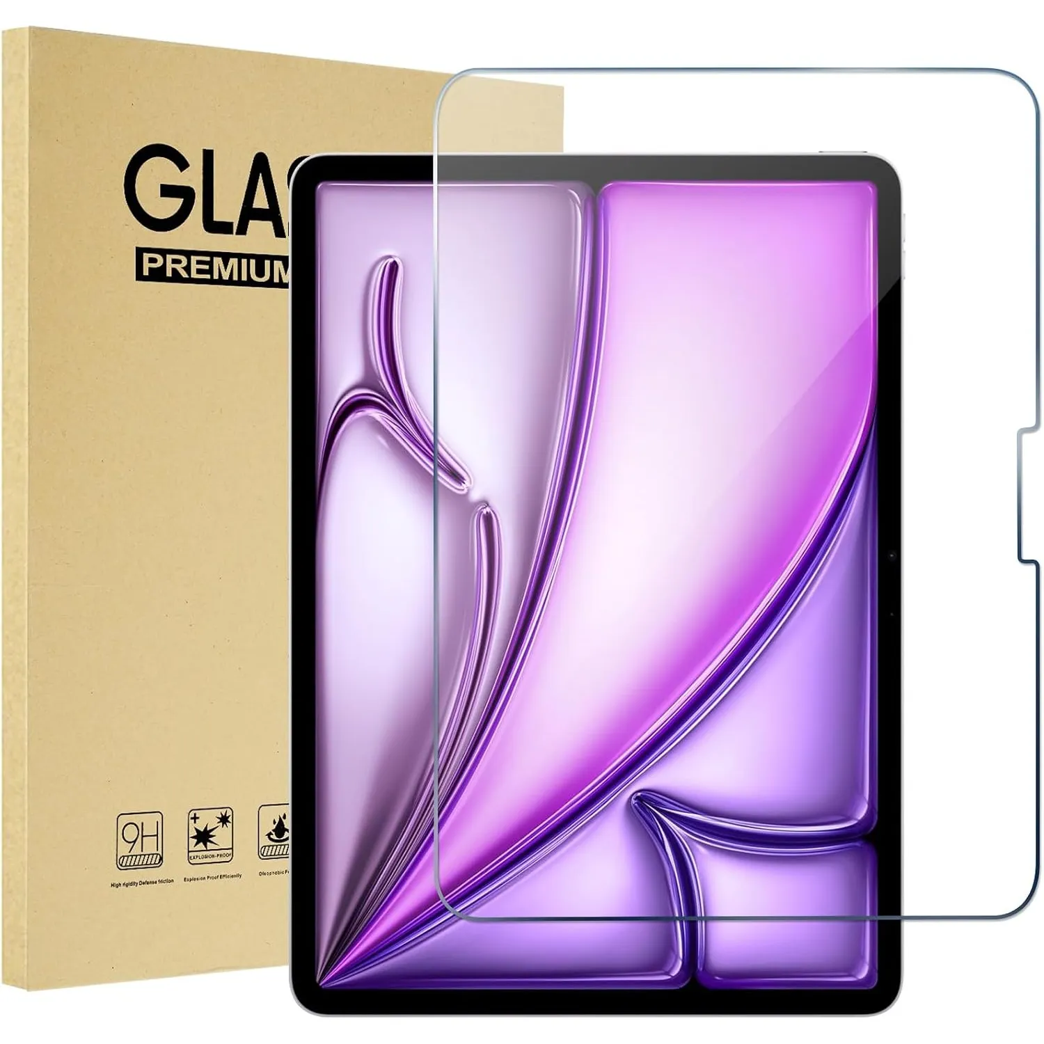 ProCase 1 Stück Schutzfolie für iPad Air 13 Zoll (2026 M4/2025 M3/2024 M2)/ iPad Pro 13 Zoll 2025 2024 (M5/M4), 9H gehä…
