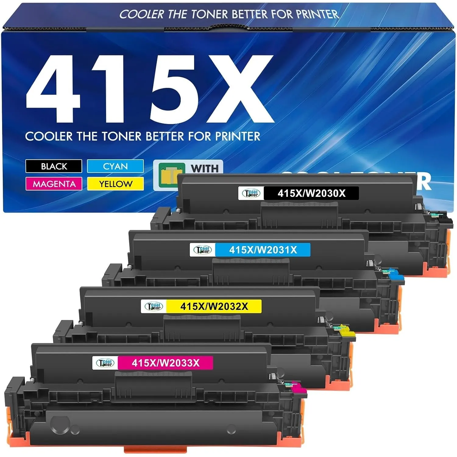 415X Toner Kompatibel für HP 415X 415A Color LaserJet Pro MFP M479fdw