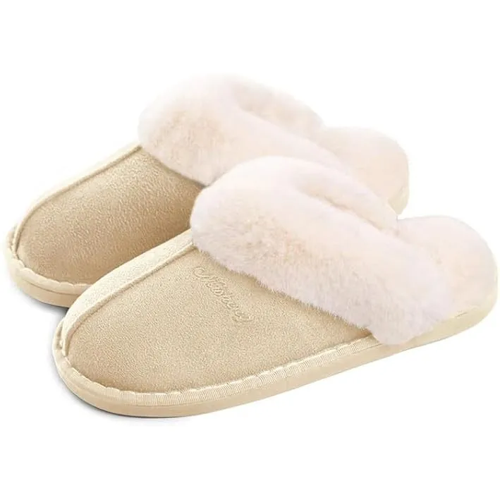 Misolin Damen Herren Hausschuhe Winter Warme Pantoffeln mit Memory-Schaum