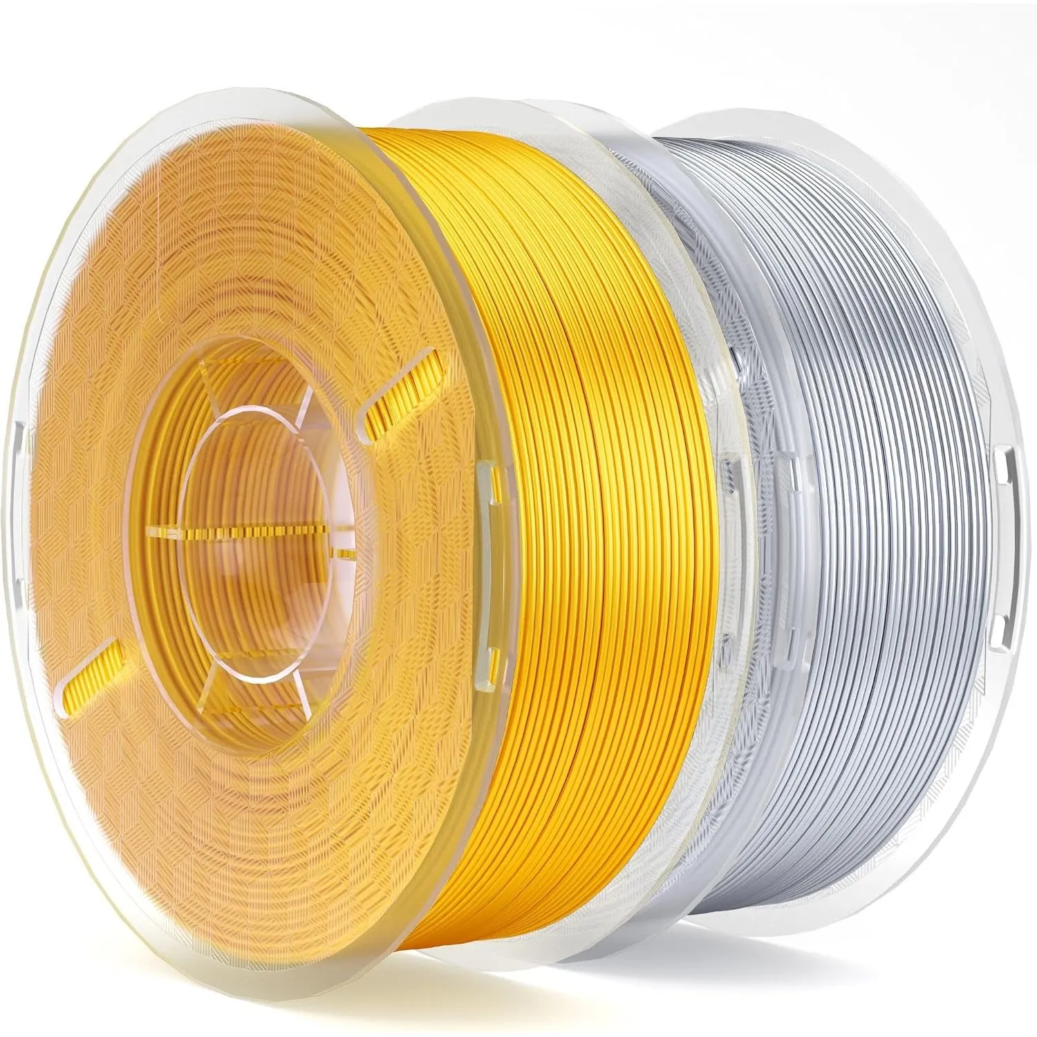 ELEGOO Silk PLA Filament 1.75mm Gold & Silbergrau 2KG