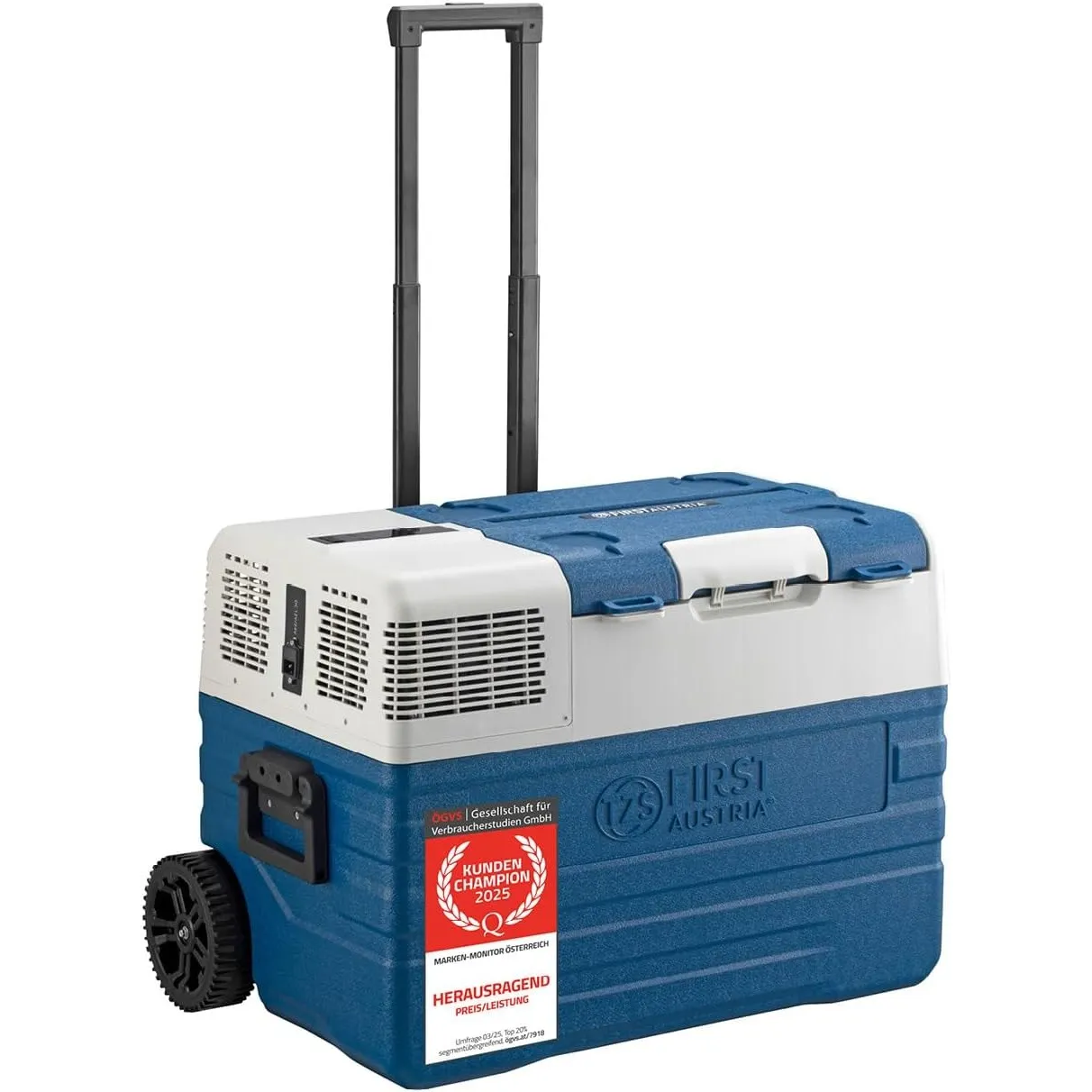 TZS First Austria - Kompressor-Kühlbox 52L - bis -20°C - Bluetooth-App - 45 dB(A) - AC 100-240V DC 12V 24V - Campingküh…