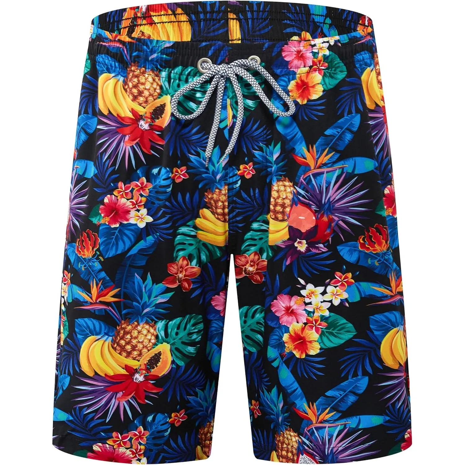 APTRO Herren Badehose Lang Badeshorts Schnelltrocknend Boardshorts Freizeit Short mit Innenslip