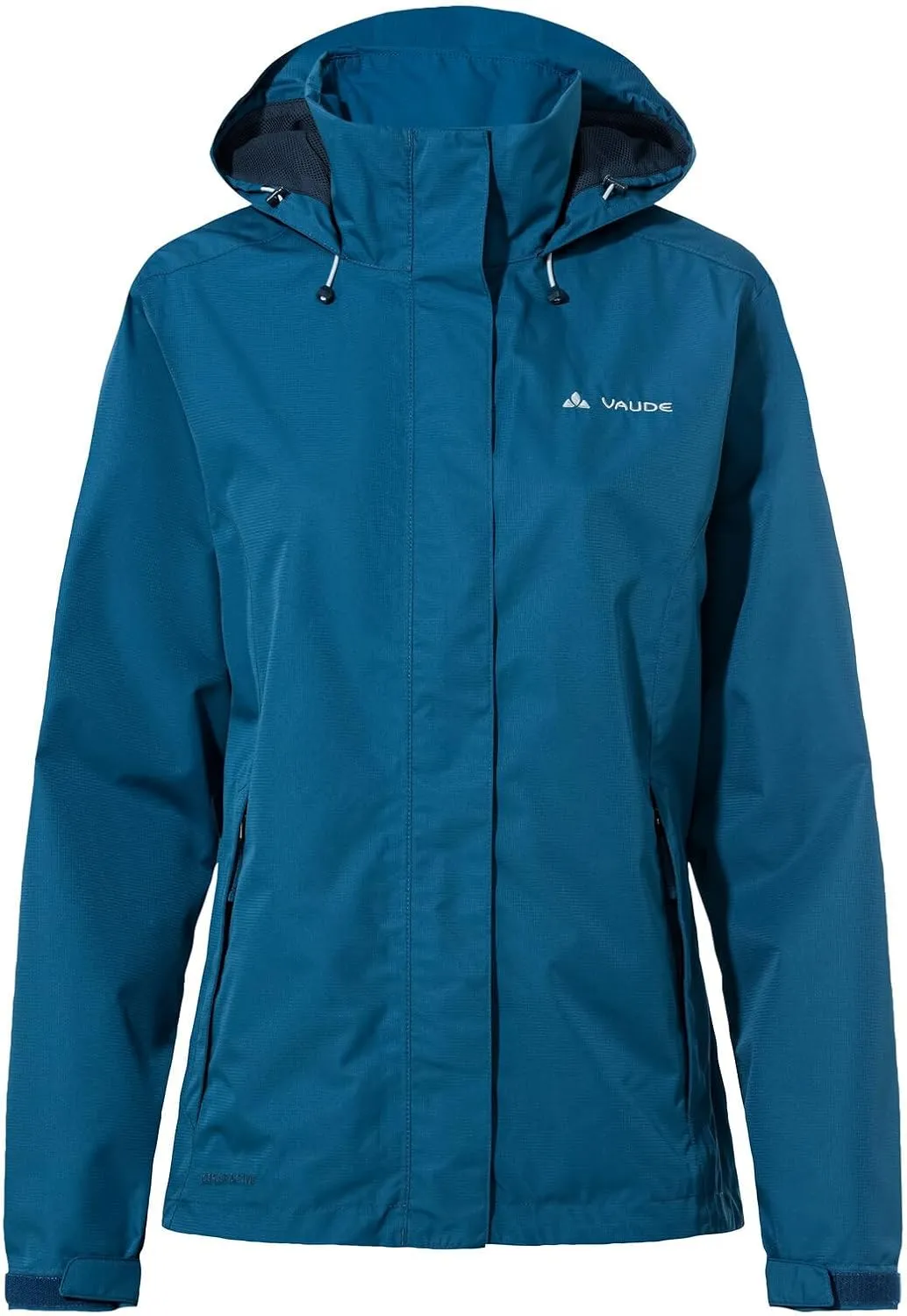 VAUDE Escape Light Regenjacke Damen – wasserdicht, atmungsaktiv und winddicht mit 2-Lagen-Membran, verstaubare Kapuze, …