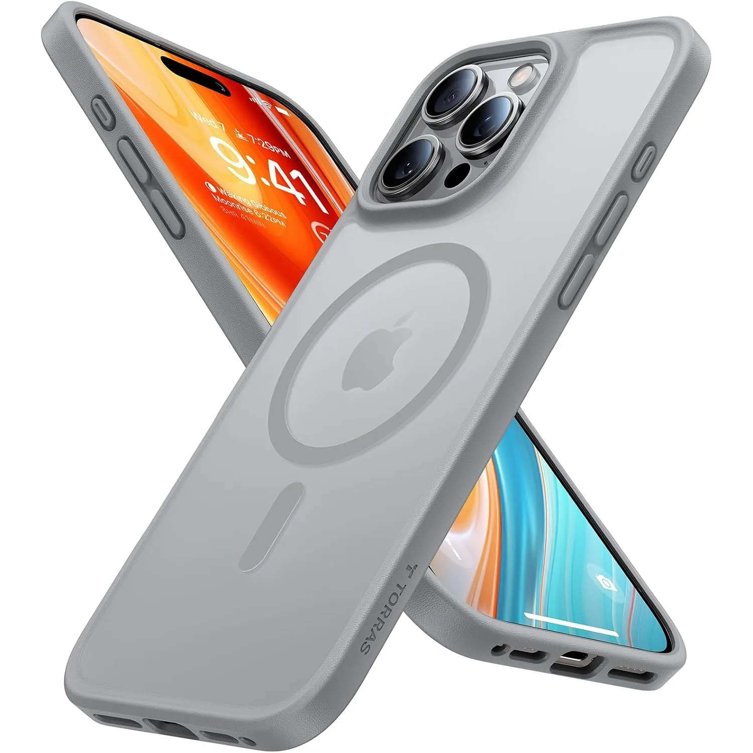 TORRAS Guardian-Mag für iPhone 16 Pro Max Hülle für MagSafe (TOP Militärschutz & Magnetkraft) Extrem Haltbarkeit Handyh…