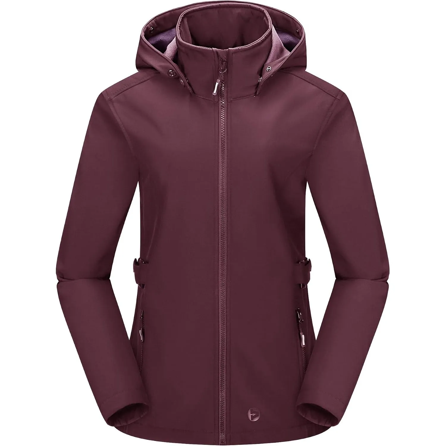 Outdoor Ventures Damen Wasserdichte Softshelljacke mit Abnehmbarer Kapuze