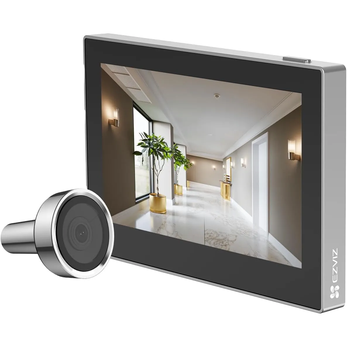 EZVIZ CP2 WLAN Türspion Kamera mit 4.3 Zoll Farbbildschirm 2MP Silber