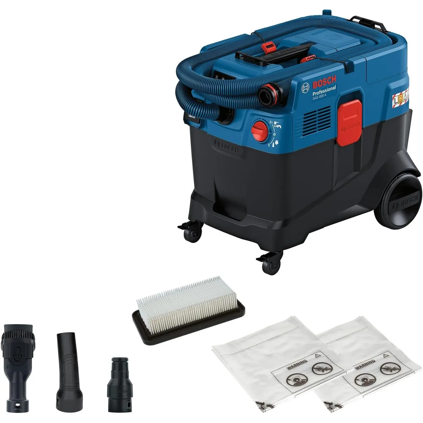 Bosch PRO Allessauger GAS 400 A (1200 W, automatische Filterreinigung (AFC), inkl. Hauptfilter, Schlauch, Werkzeugadapt…