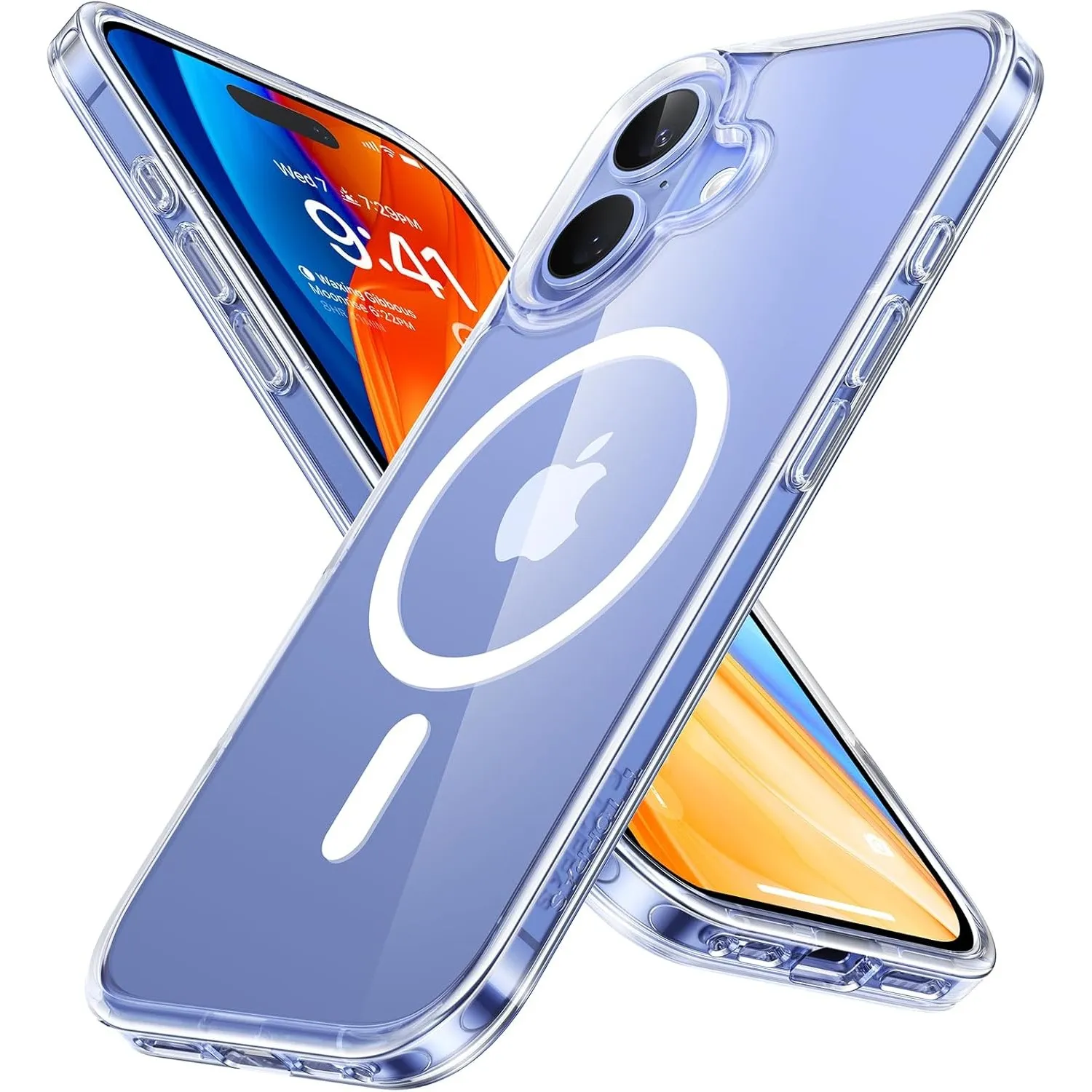 TORRAS Guardian-Mag für iPhone 16 Hülle für MagSafe 16 Case Transparent