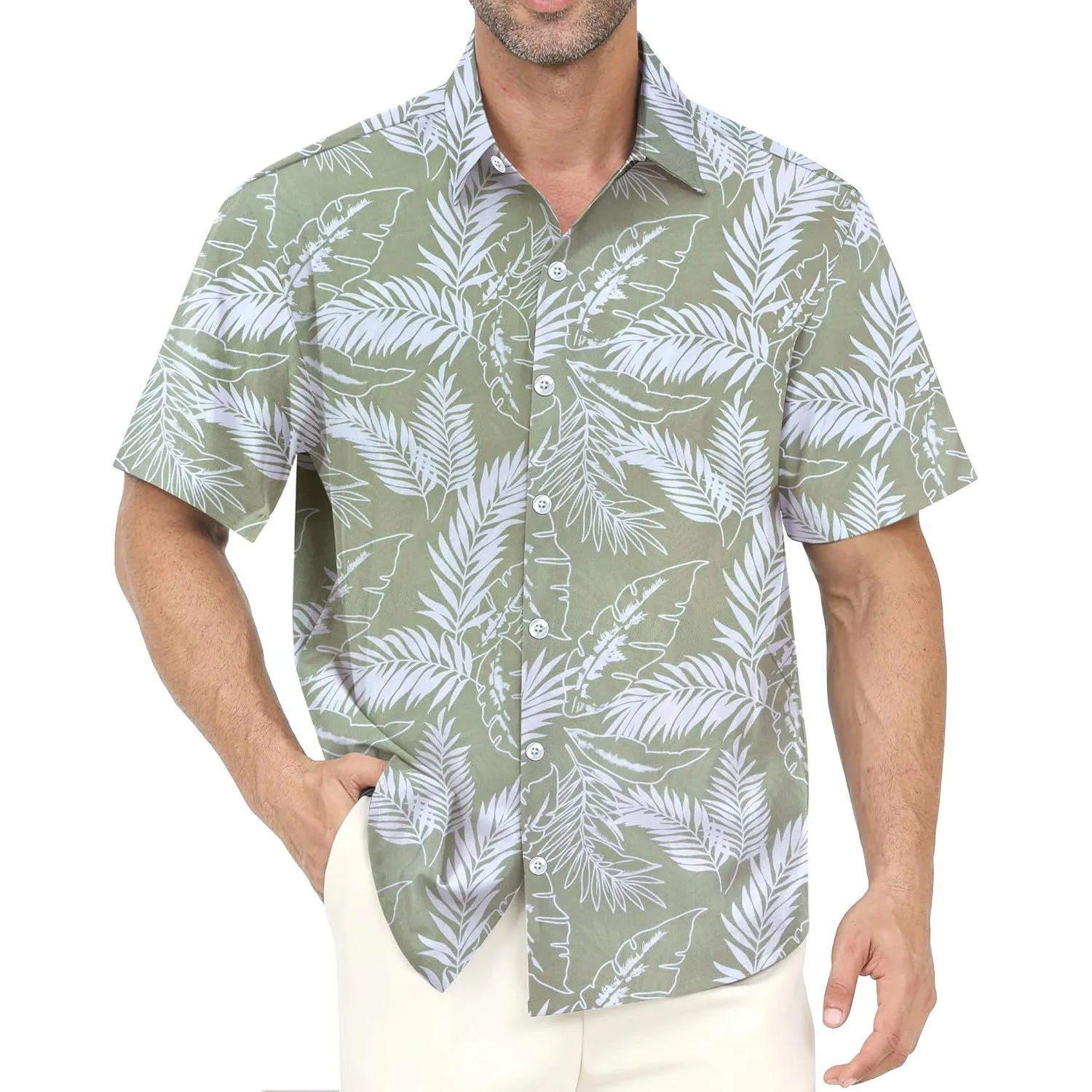 Hawaii Hemd Männer Blumen Kurzarm Freizeit Urlaub Strandhemd | Button-Down-Sommerhemd, leichtes und schnelltrocknendes …