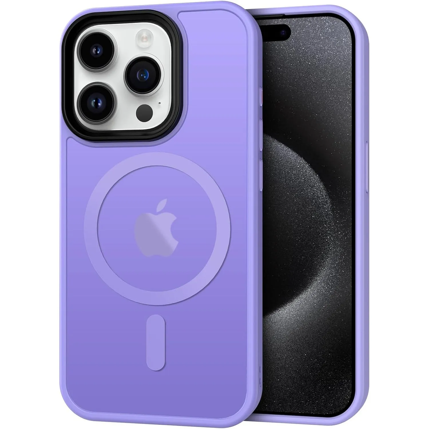 CACOE für iPhone 15 Pro Hülle mit Militärschutz für MagSafe Handyhülle | für iPhone 15 Pro Case,Transluzente Matte,37×N…