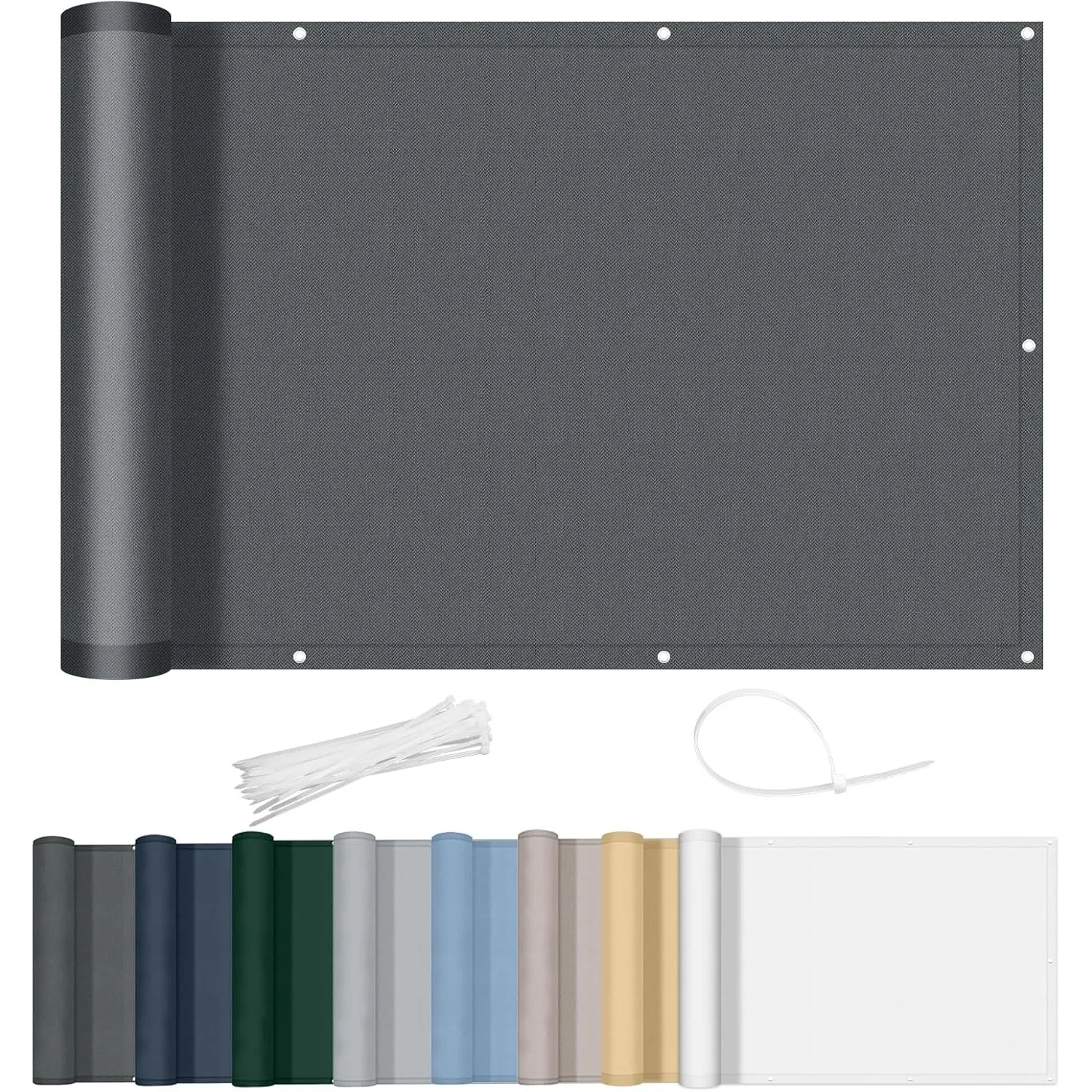 AXT SHADE Balkon Sichtschutz Wetterfest 90x900cm Balkonverkleidung Balkonabdeckung Balkonbespannung Blickdichte Windsch…